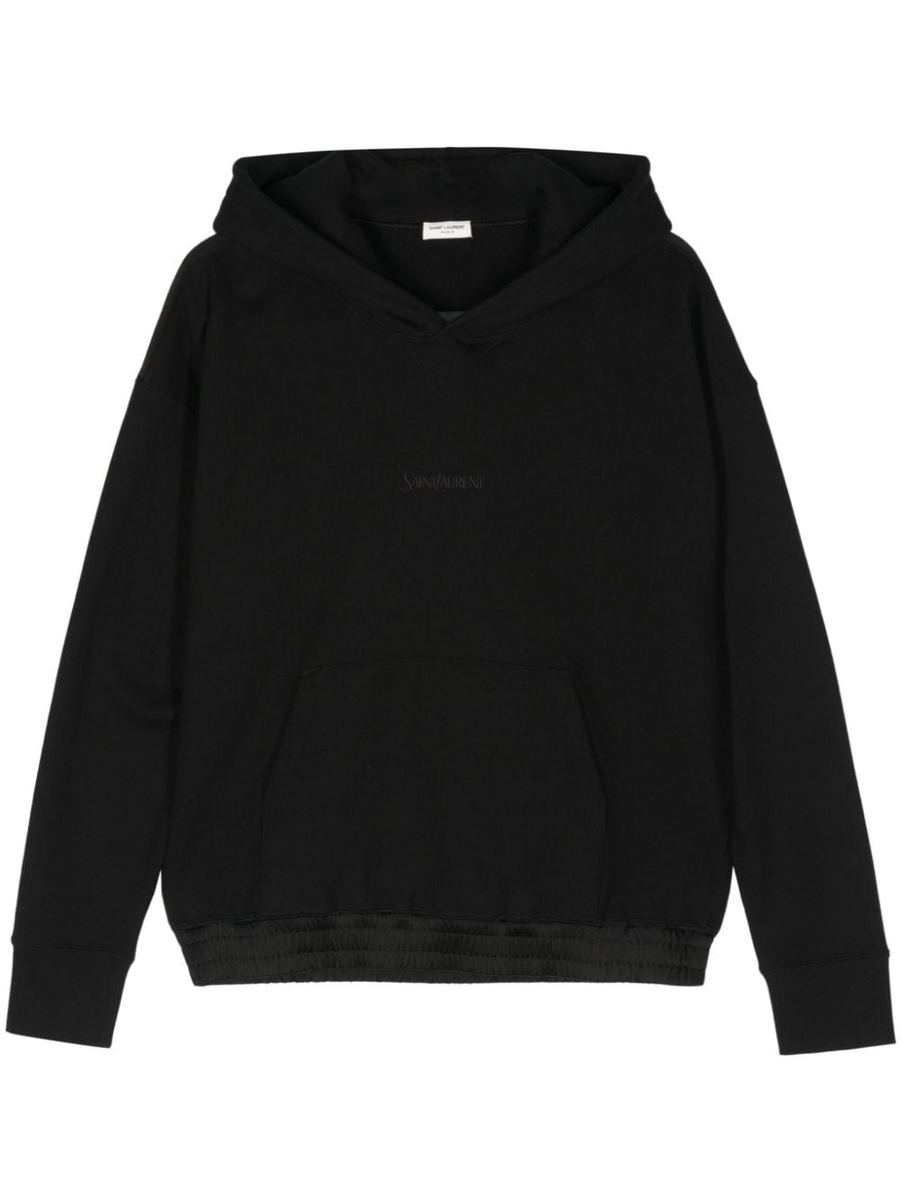 embroidered logo long-sleeve hoodie - 1