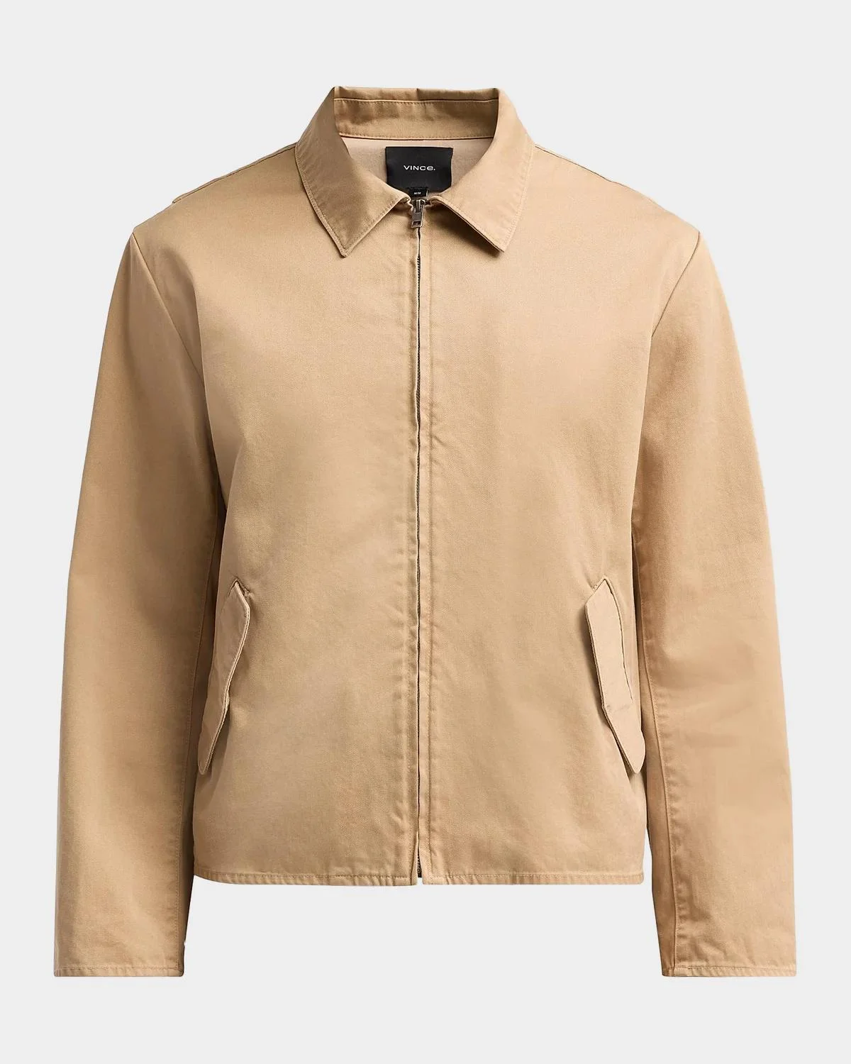 Men's Brushed Twill Full-Zip Shirt Jacket - 1