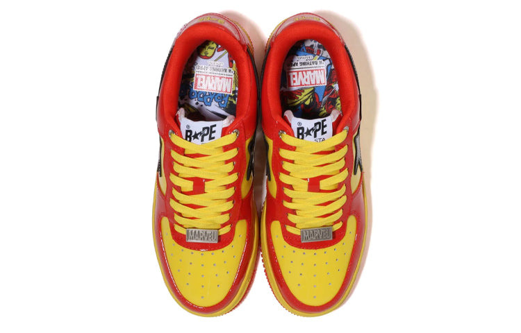 (WMNS) A BATHING APE x Marvel Bape Sta 'Red Yellow Black' 1I73-291-902 - 5