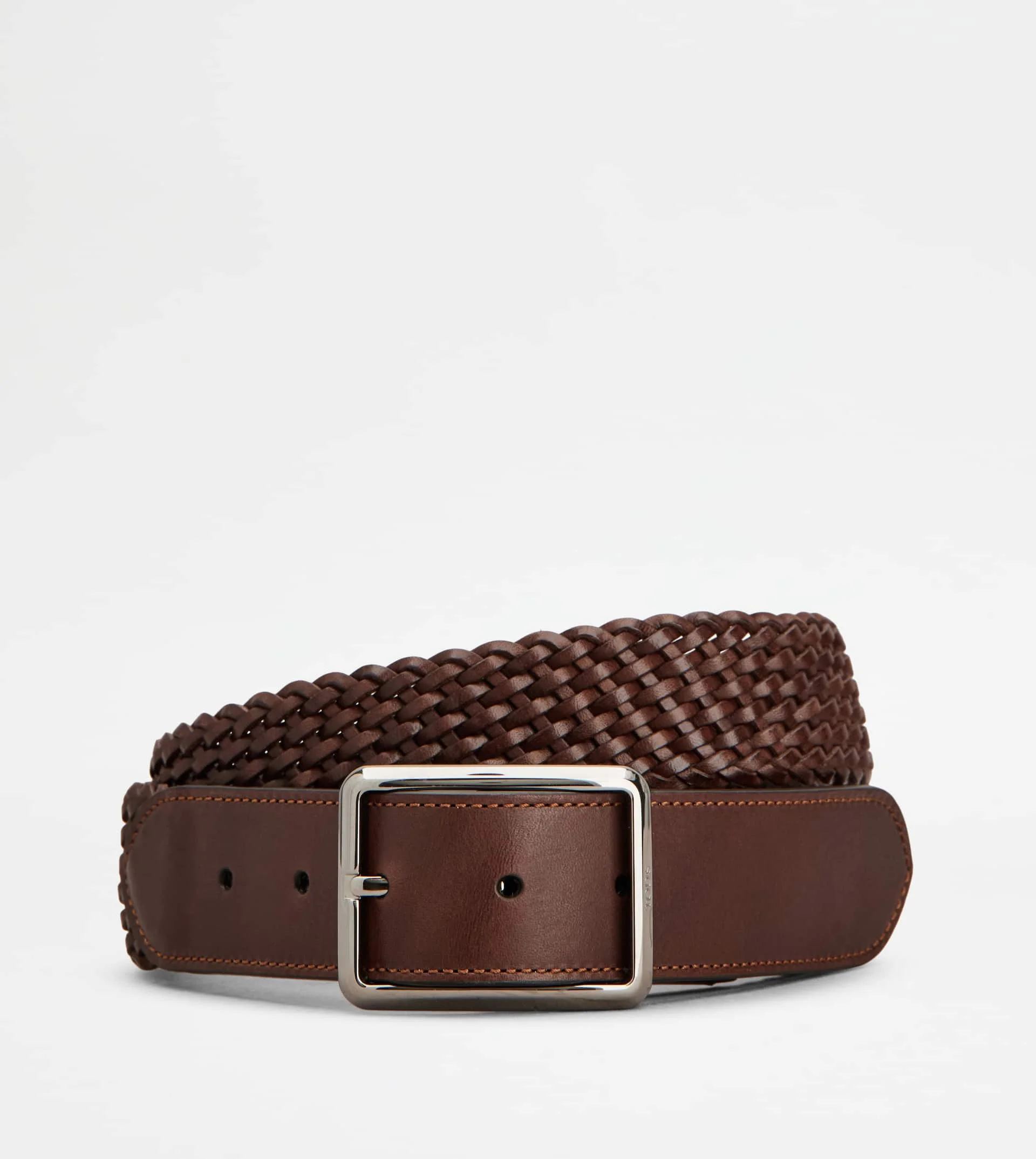 BELT IN LEATHER - BROWN - 1