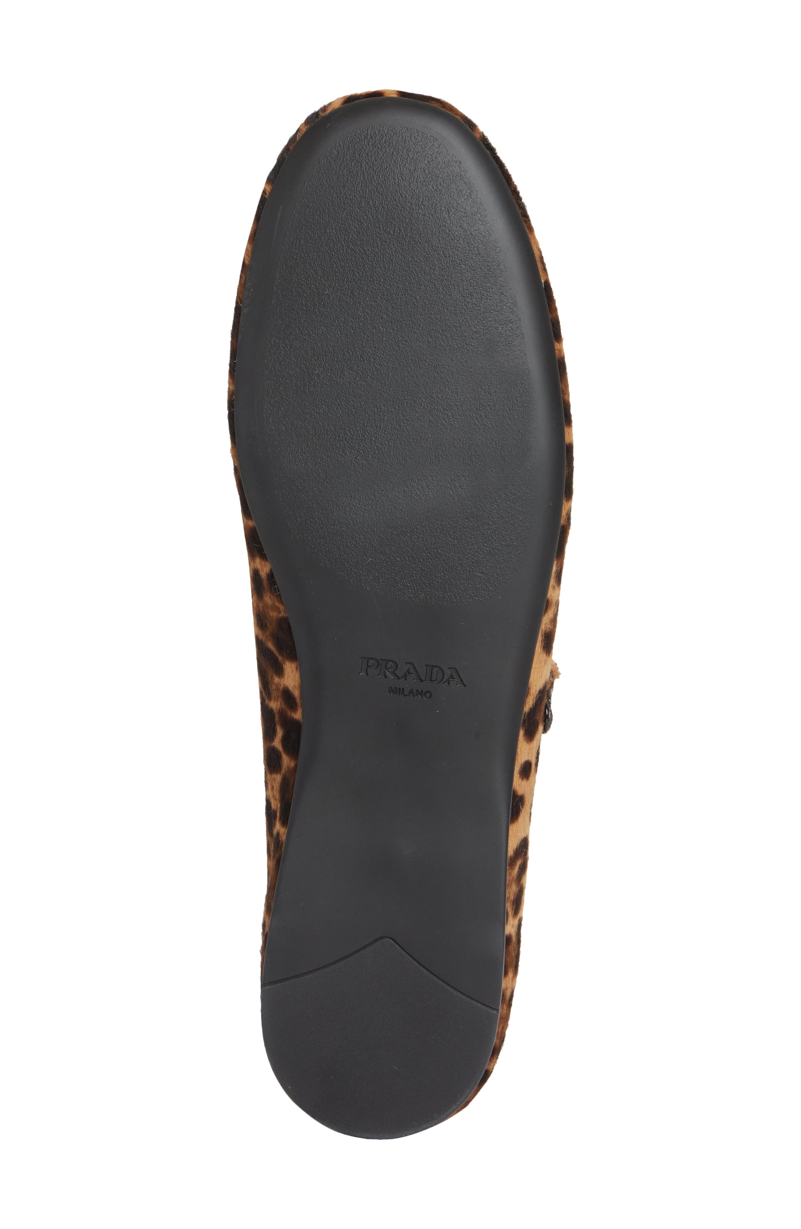 Prada Genuine Calf Hair Mary Jane Flat in Miele Calf Hair Print at Nordstrom - 6