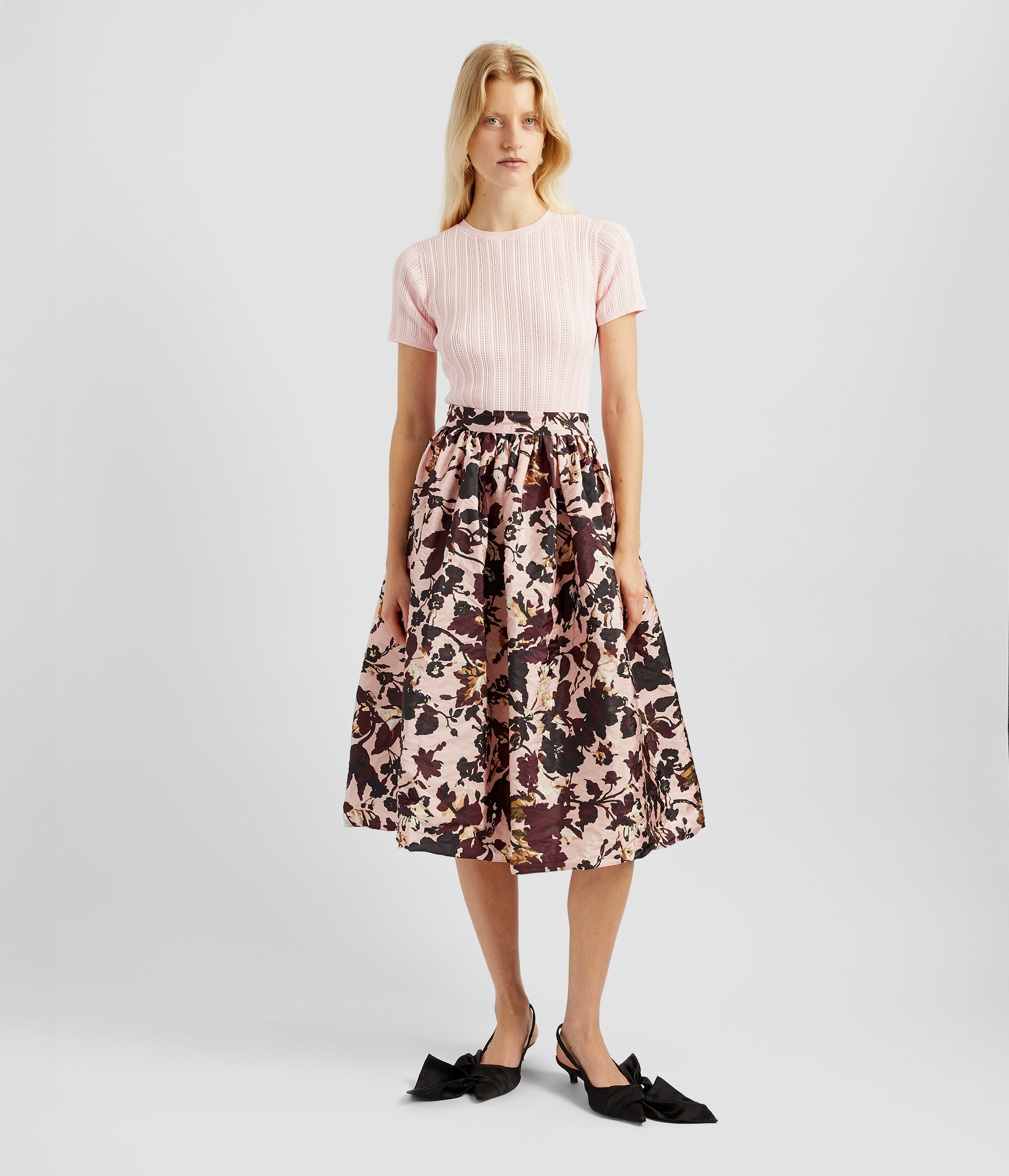 VOLUME MIDI SKIRT - 4