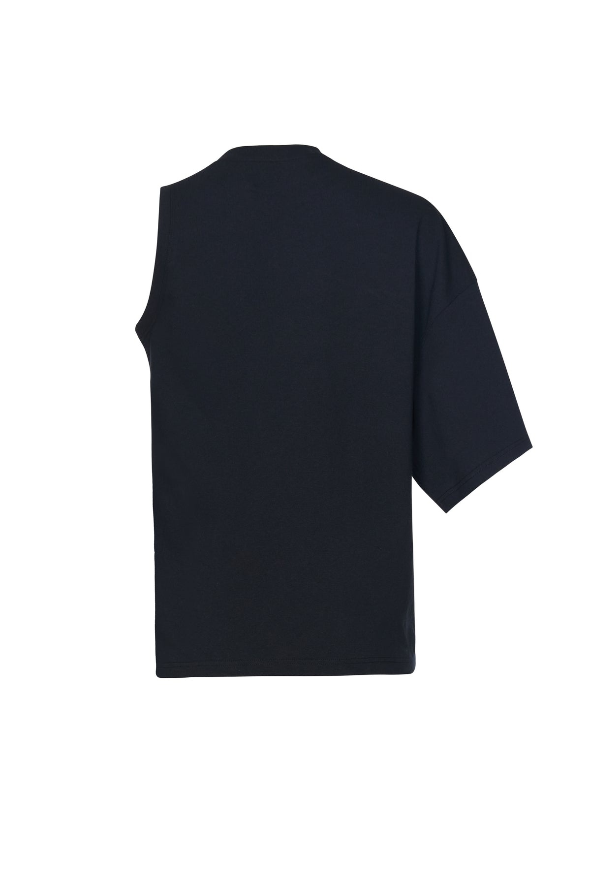 ORGANIC COTTON ONE-SLEEVE T-SHIRT BLACK - 21