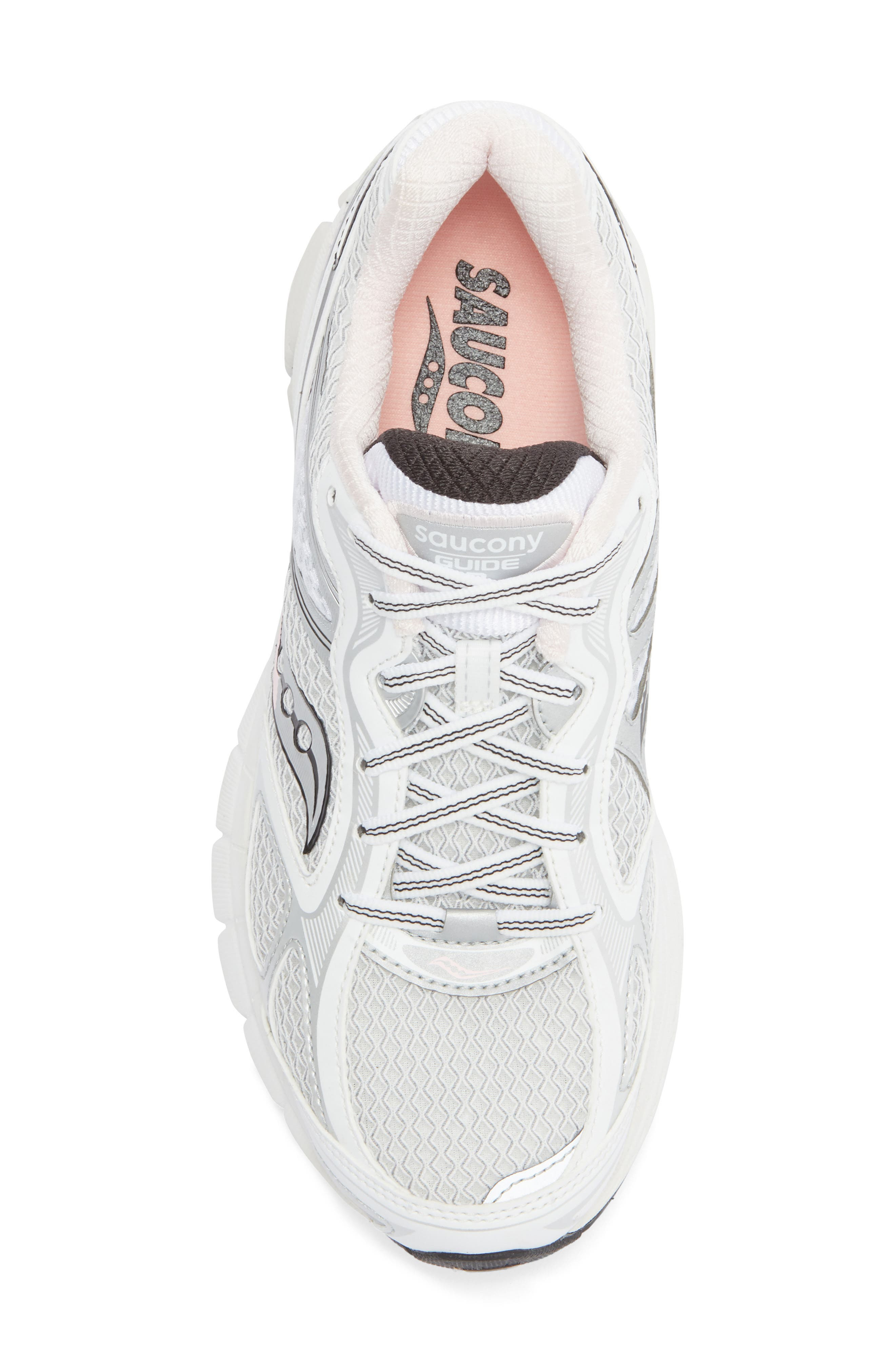 Saucony Gender Inclusive ProGrid Guide 7 Sneaker in White/Pink at Nordstrom - 5