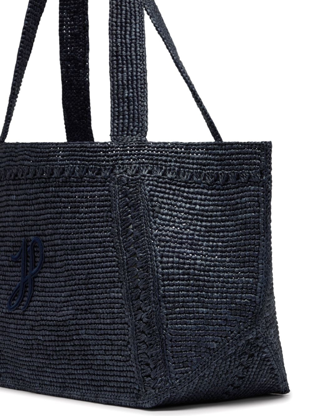 large JP monogram trapeze-design tote bag - 3