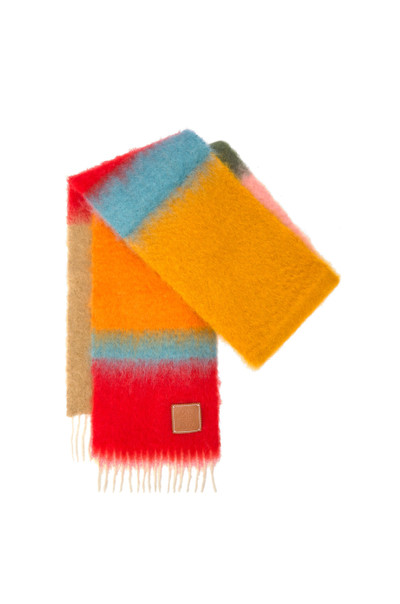 Loewe Stripes scarf in mohair outlook