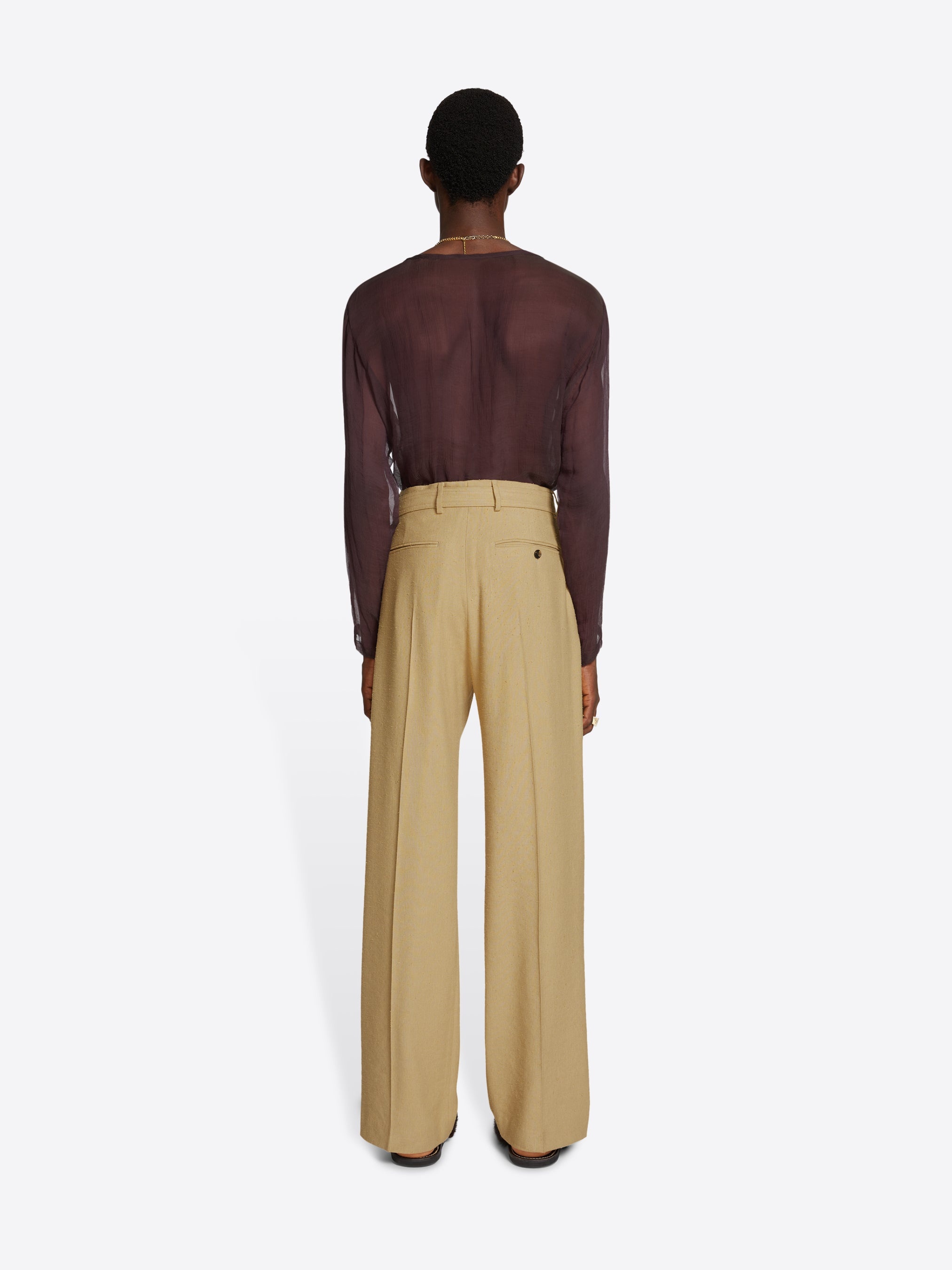 BELTED PANTS - 4