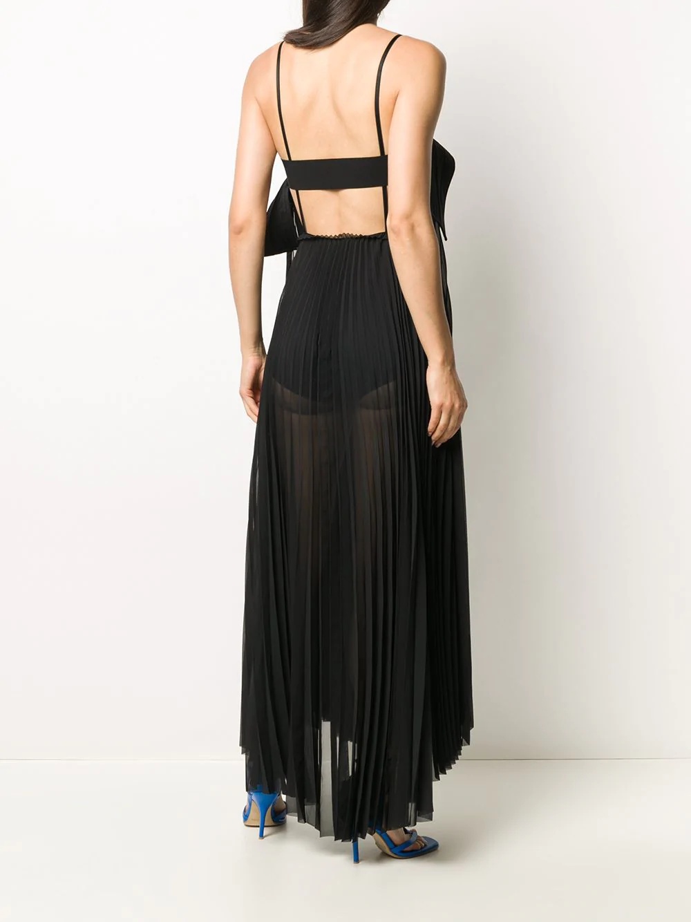 plissé maxi dress - 4