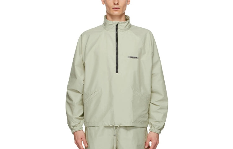 Fear of God Essentials FW20 Half-Zip Track Jacket Sage FOG-FW20-191 - 2