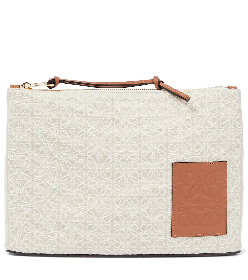 Paula's Ibiza Anagram jacquard canvas pouch - 1