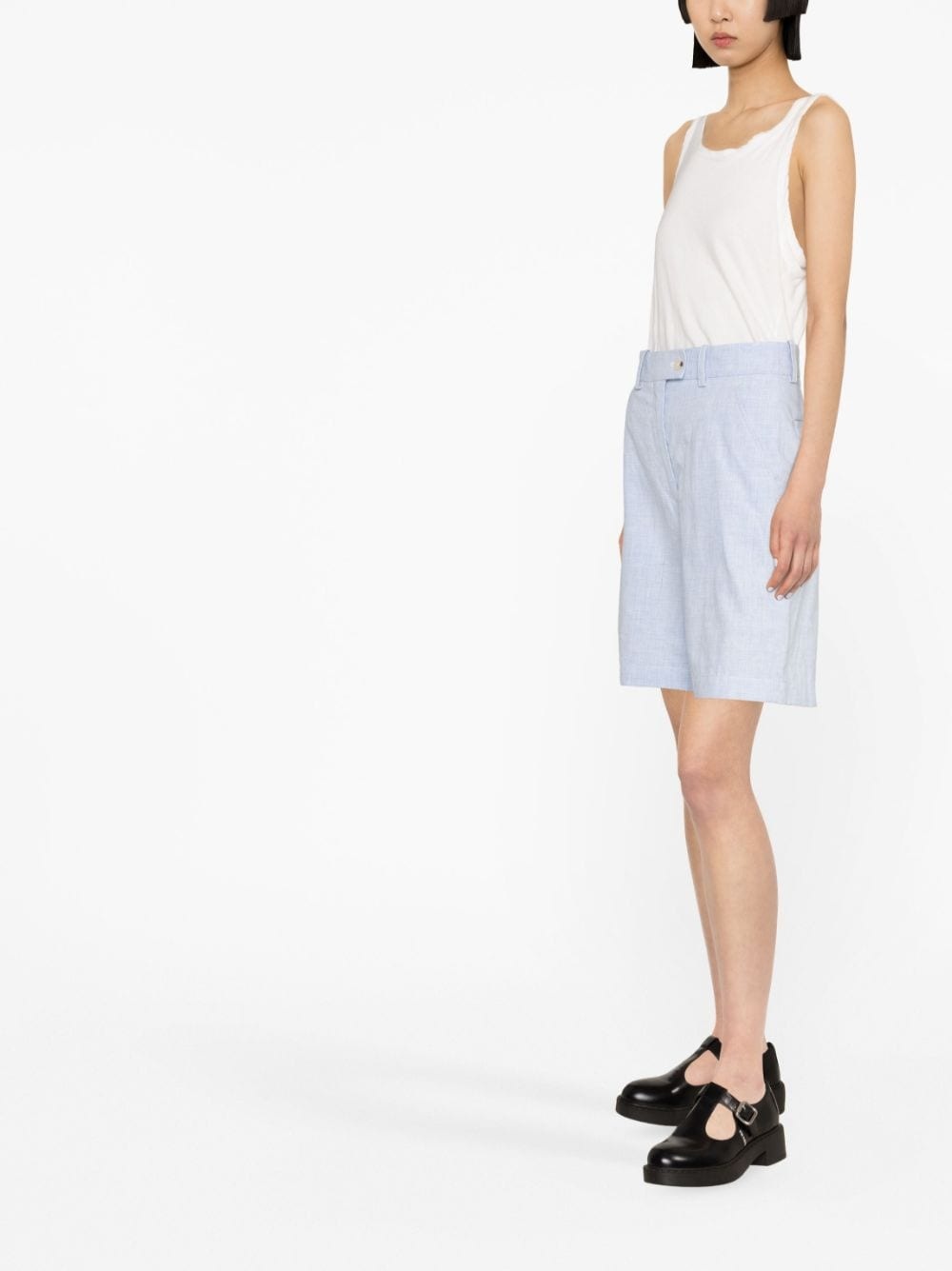 Tailored linen shorts - 3