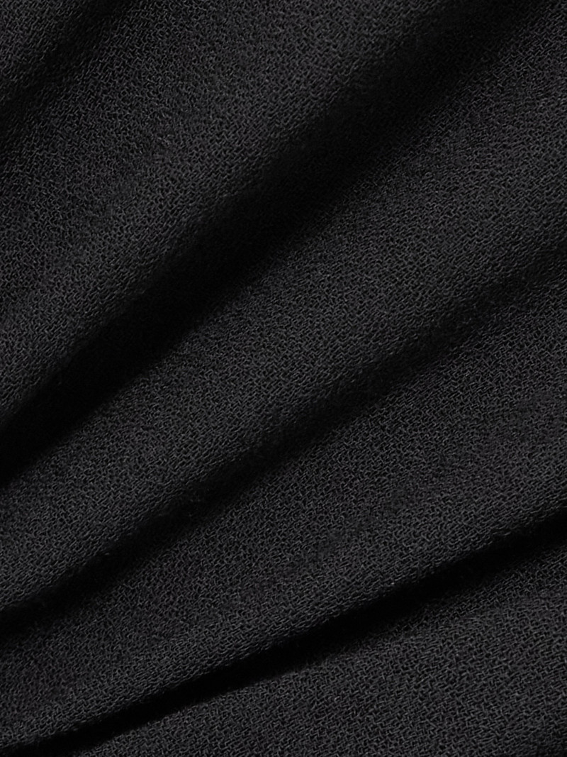 Cropped Wool-crepe Hoodie 4