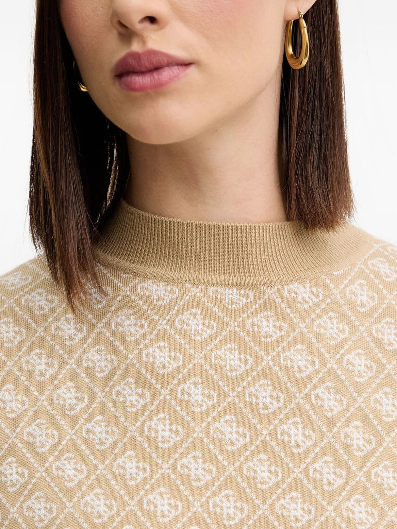 patterned high-neck sweater 4