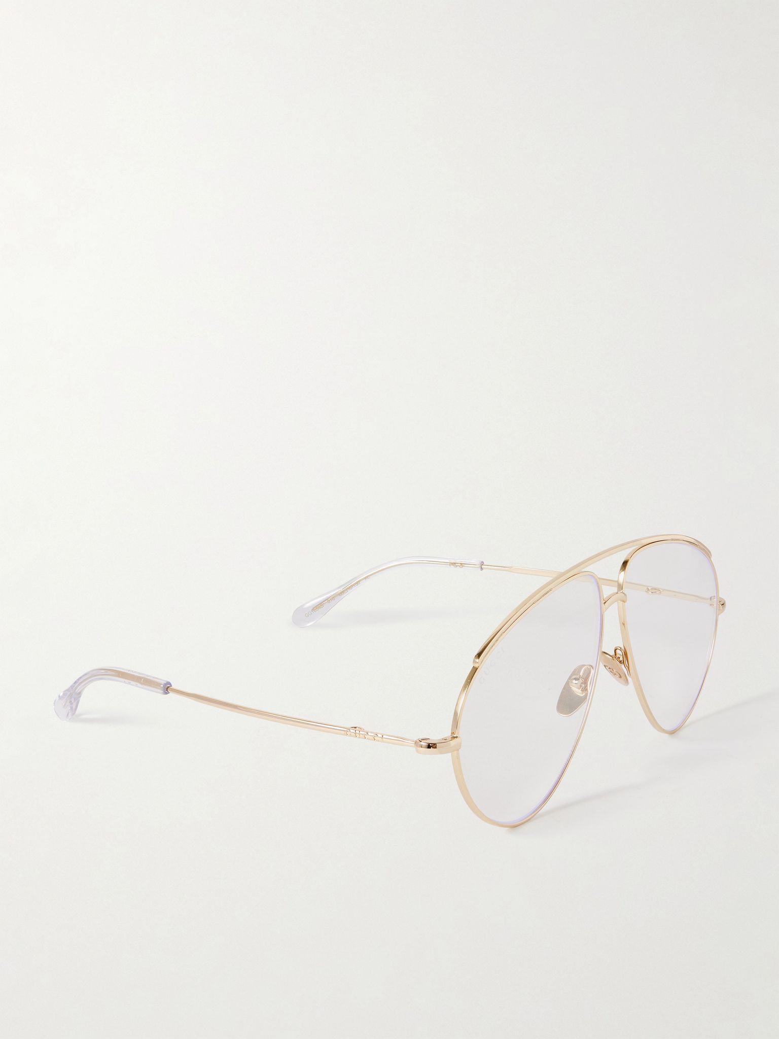 Fashion Show aviator-style gold-tone optical glasses Gold - 3