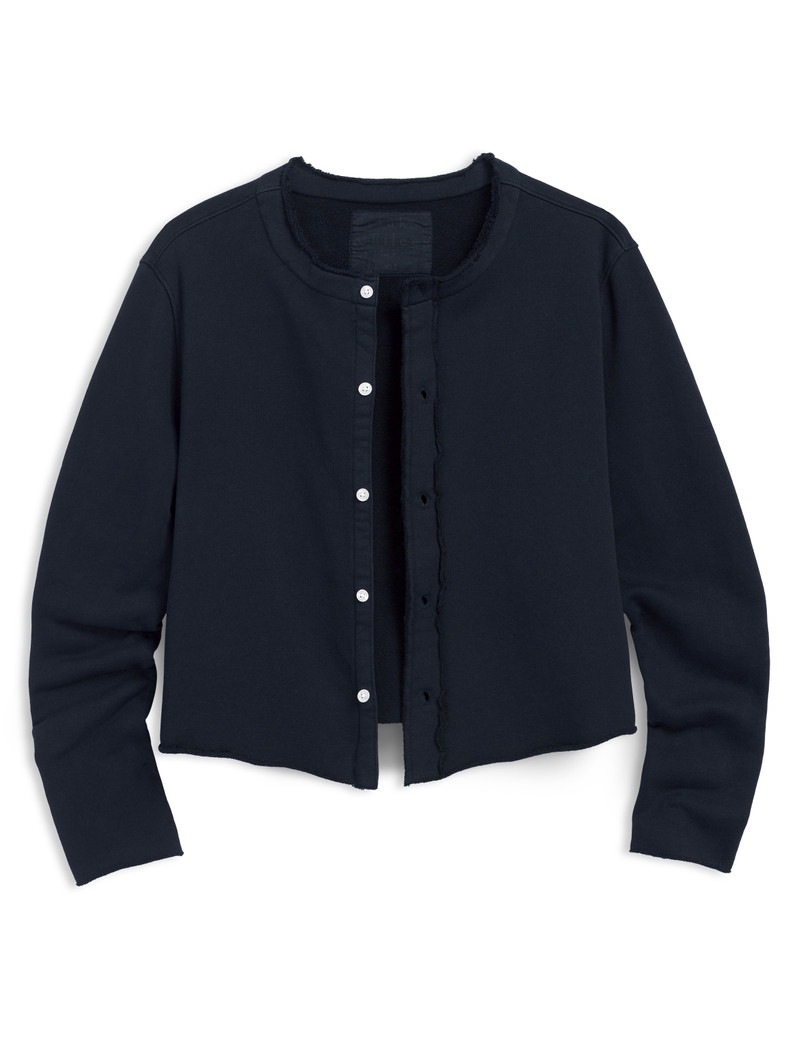 Sweatshirt Cardigan - 1