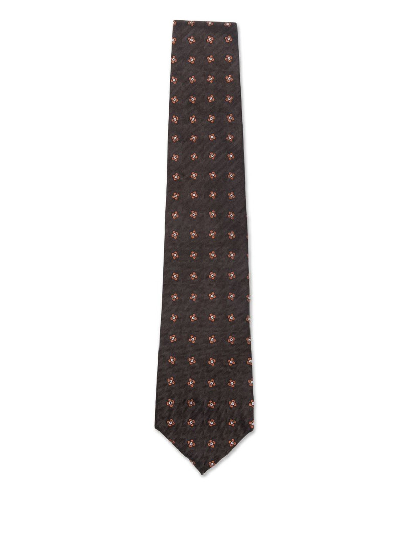 floral-pattern tie 1