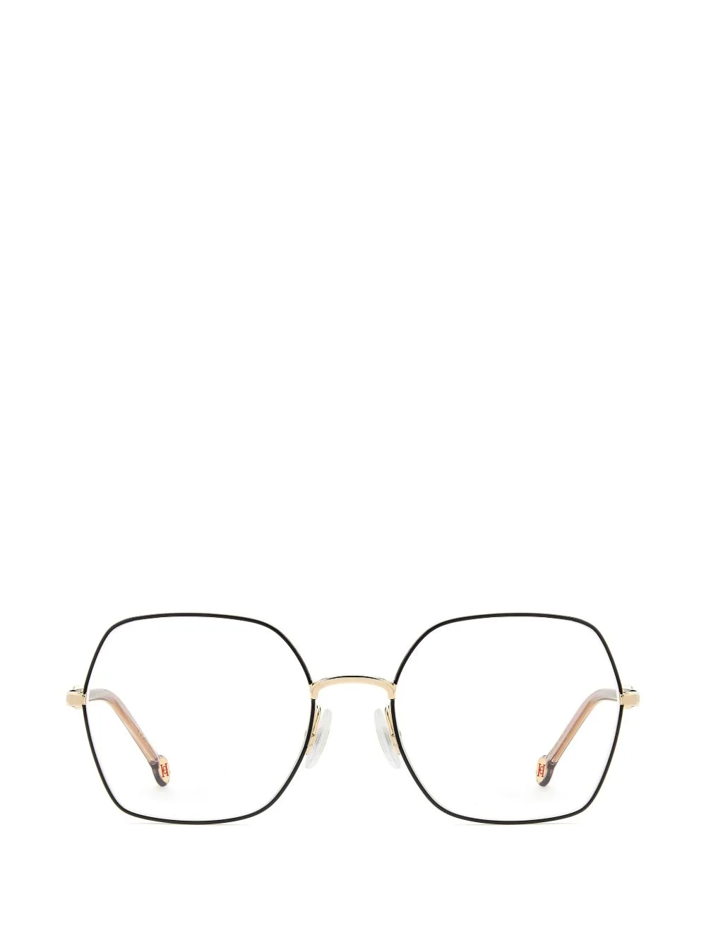 geometric-frame glasses - 1