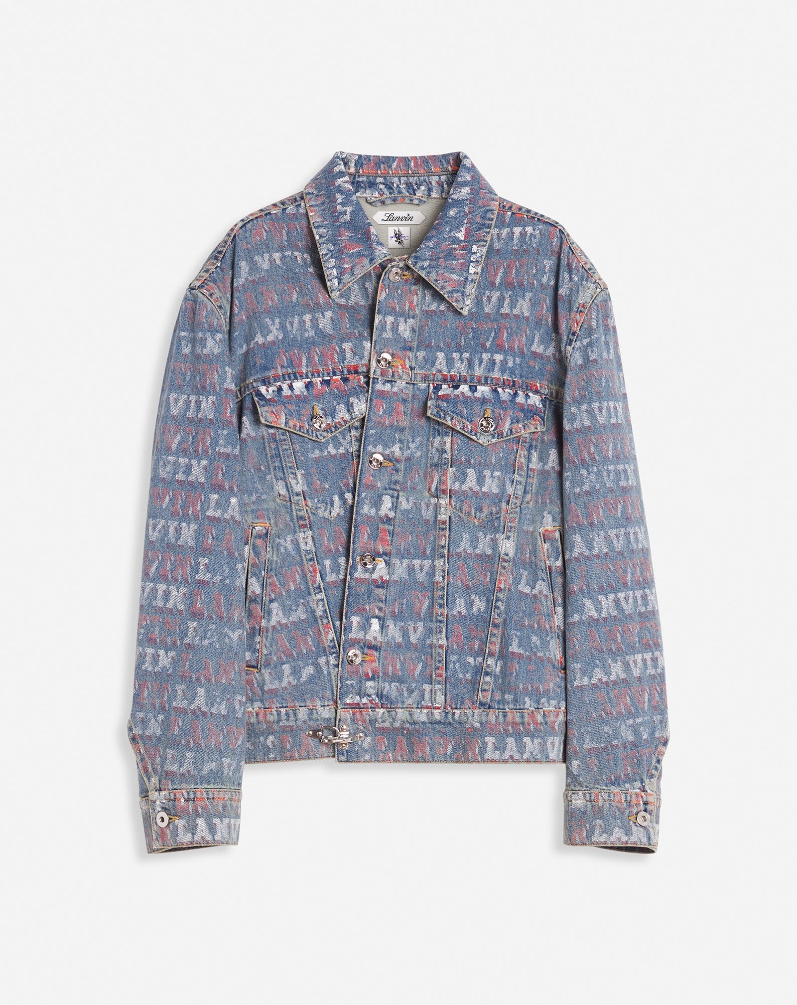 LANVIN X FUTURE UNISEX ASYMMETRICAL PRINTED JACKET - 1