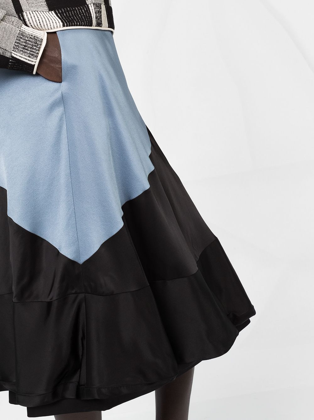 colour-block balloon skirt - 5