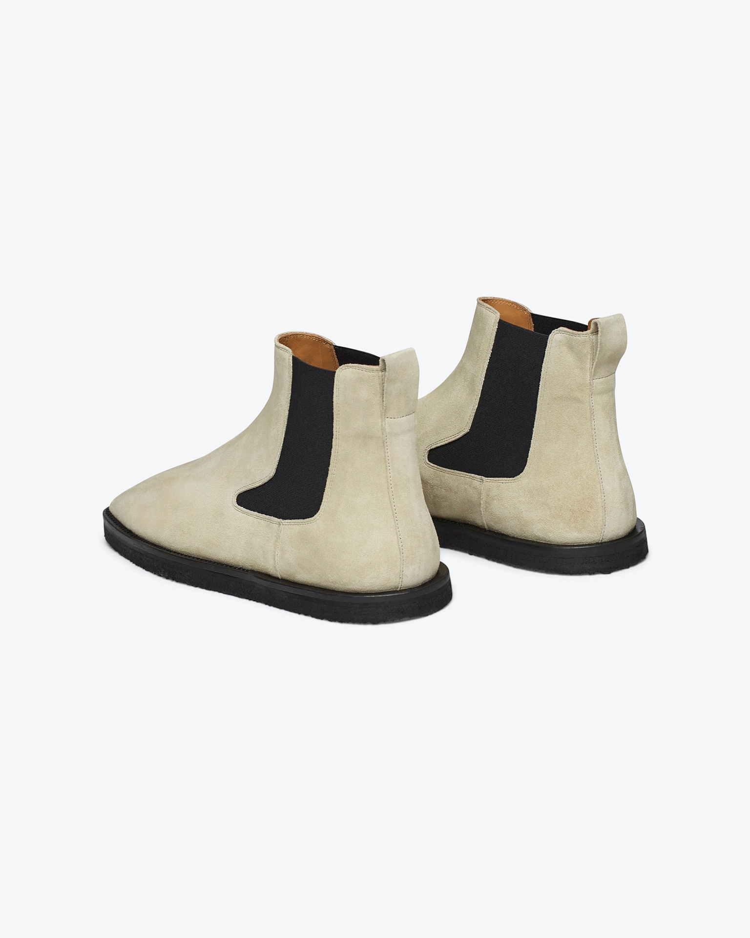 BRUNO - Suede ankle boots - Chalk - 4