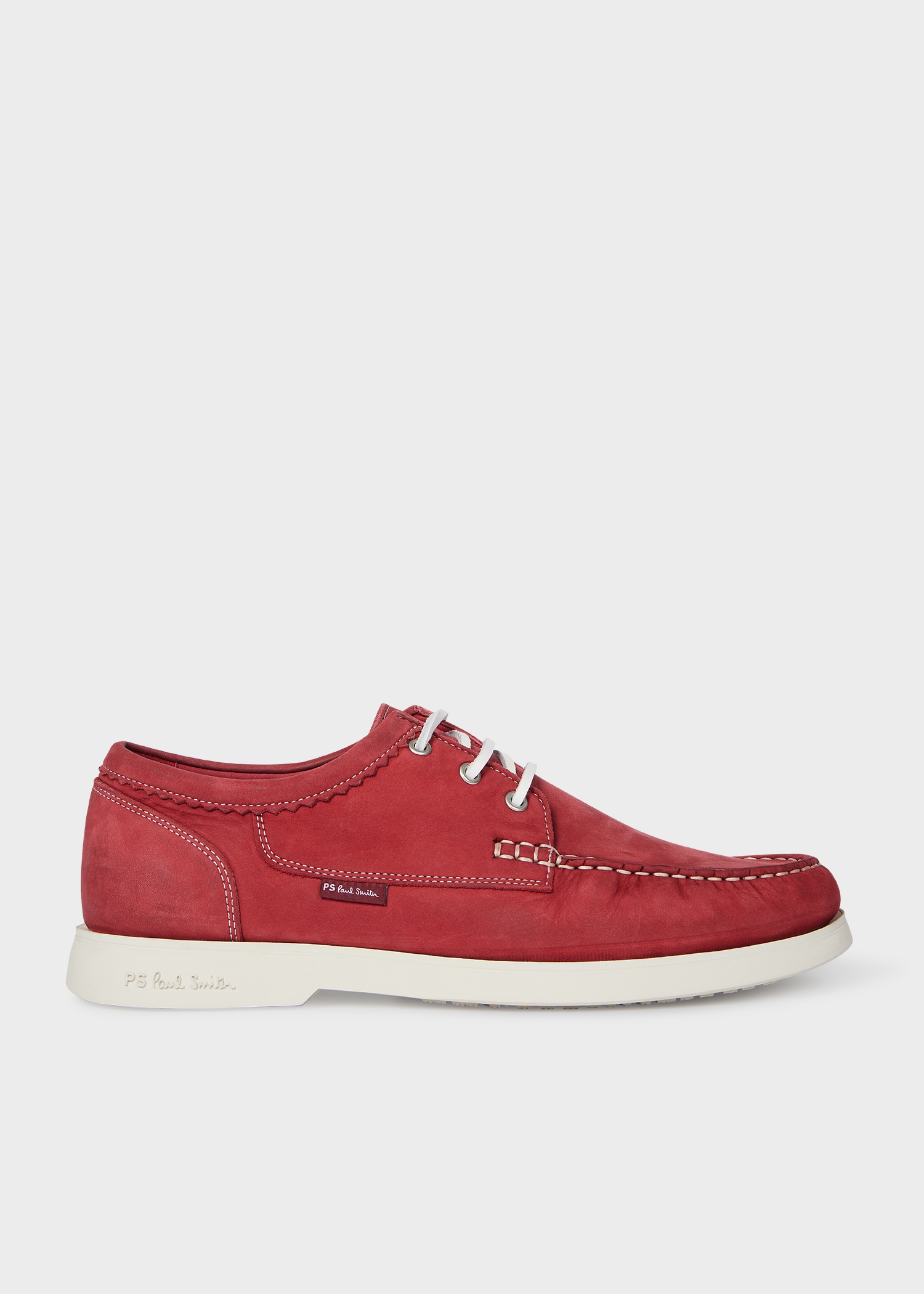 Red 'Pebble' Boat Shoes - 1
