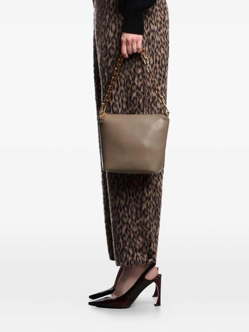 EMPORIO ARMANI small Hobo leather shoulder bag outlook
