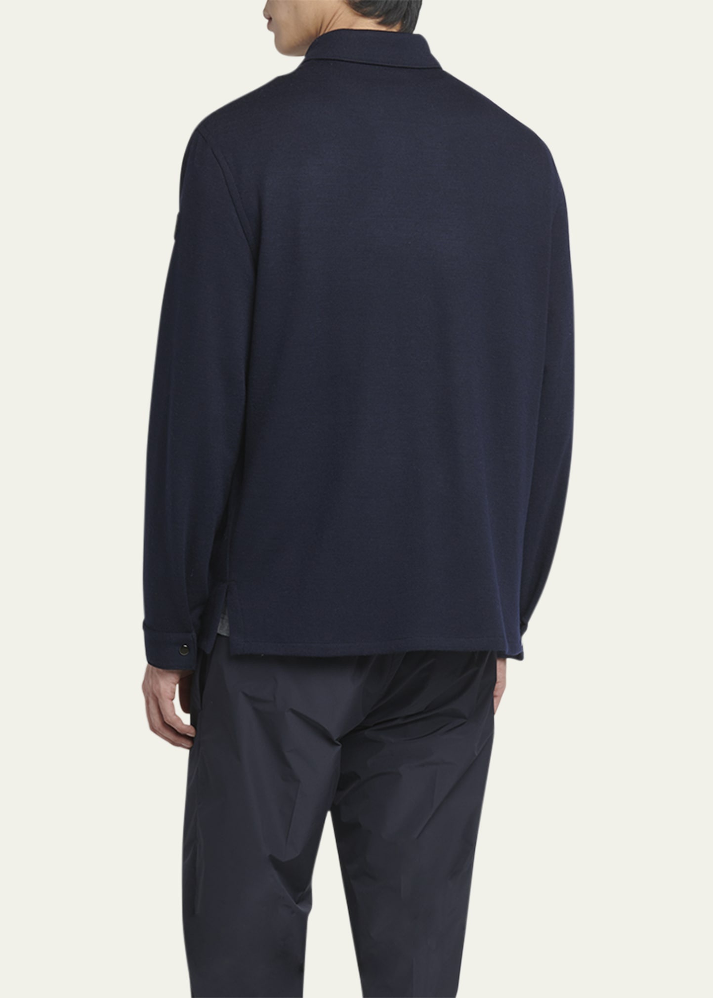 Men's Solid Snap-Front Shirt - 3