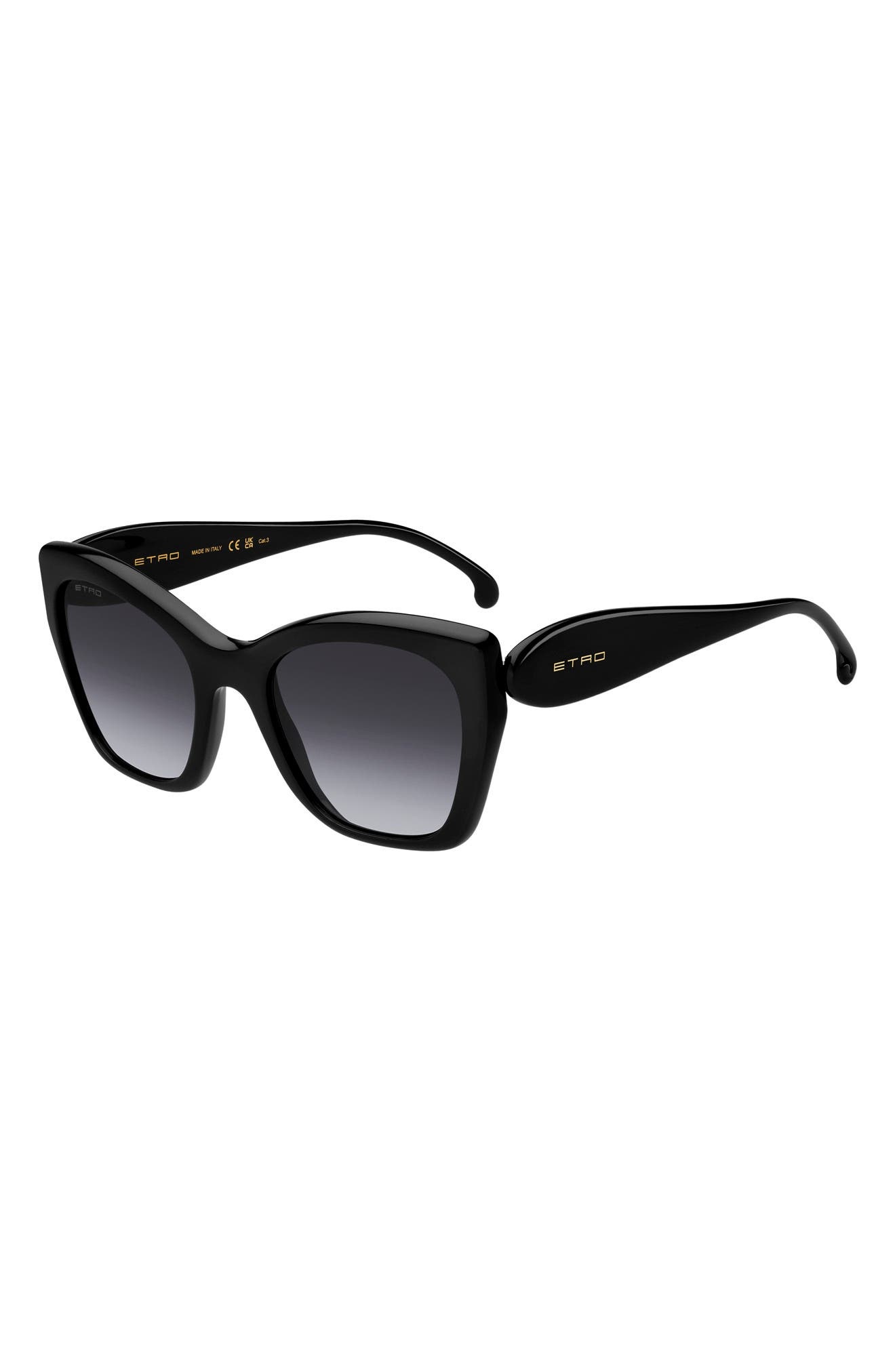 Etro 54mm Gradient Cat Eye Sunglasses in Black/Dark Grey Sf at Nordstrom - 2