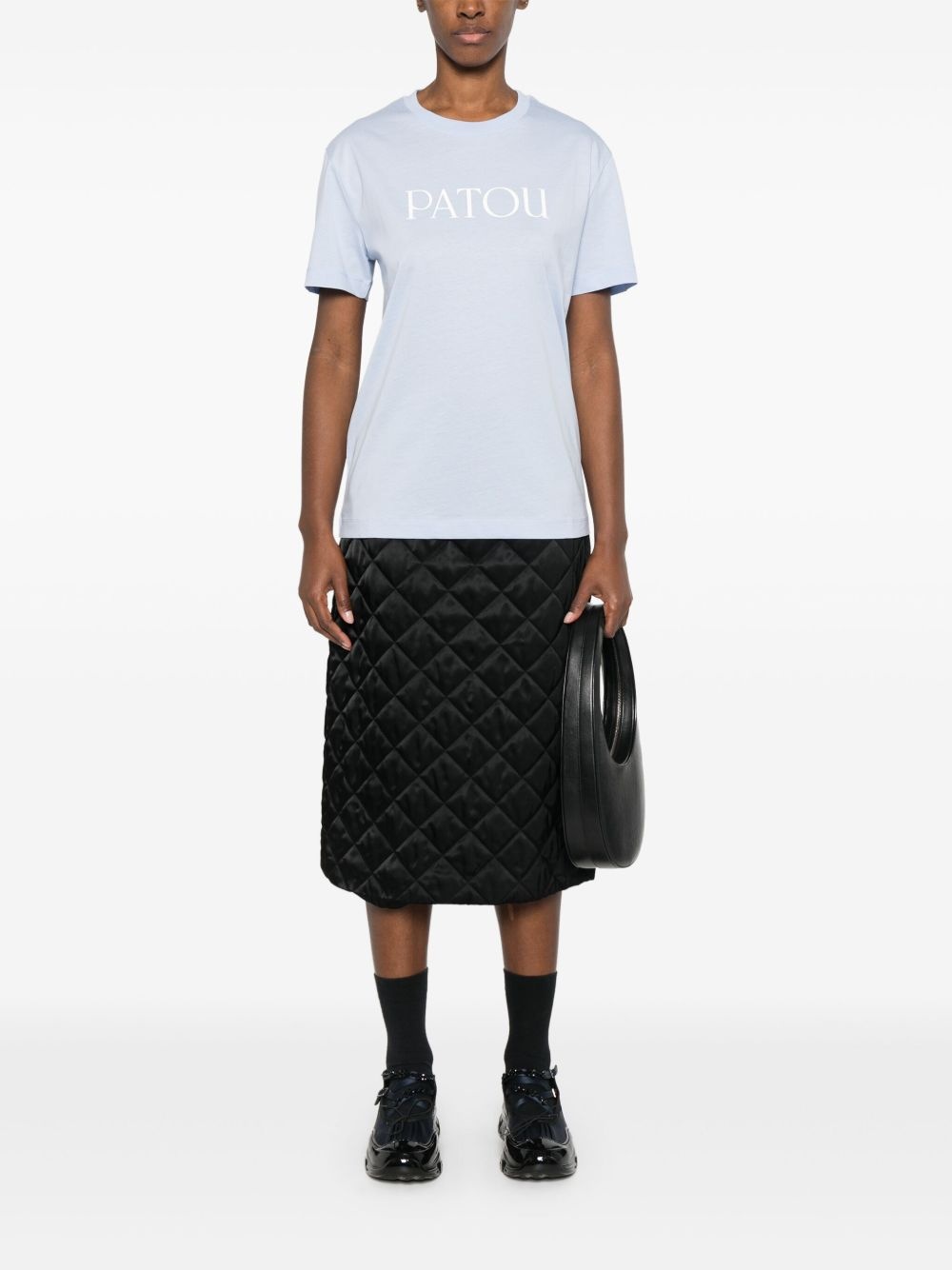 logo-print organic cotton T-shirt - 2