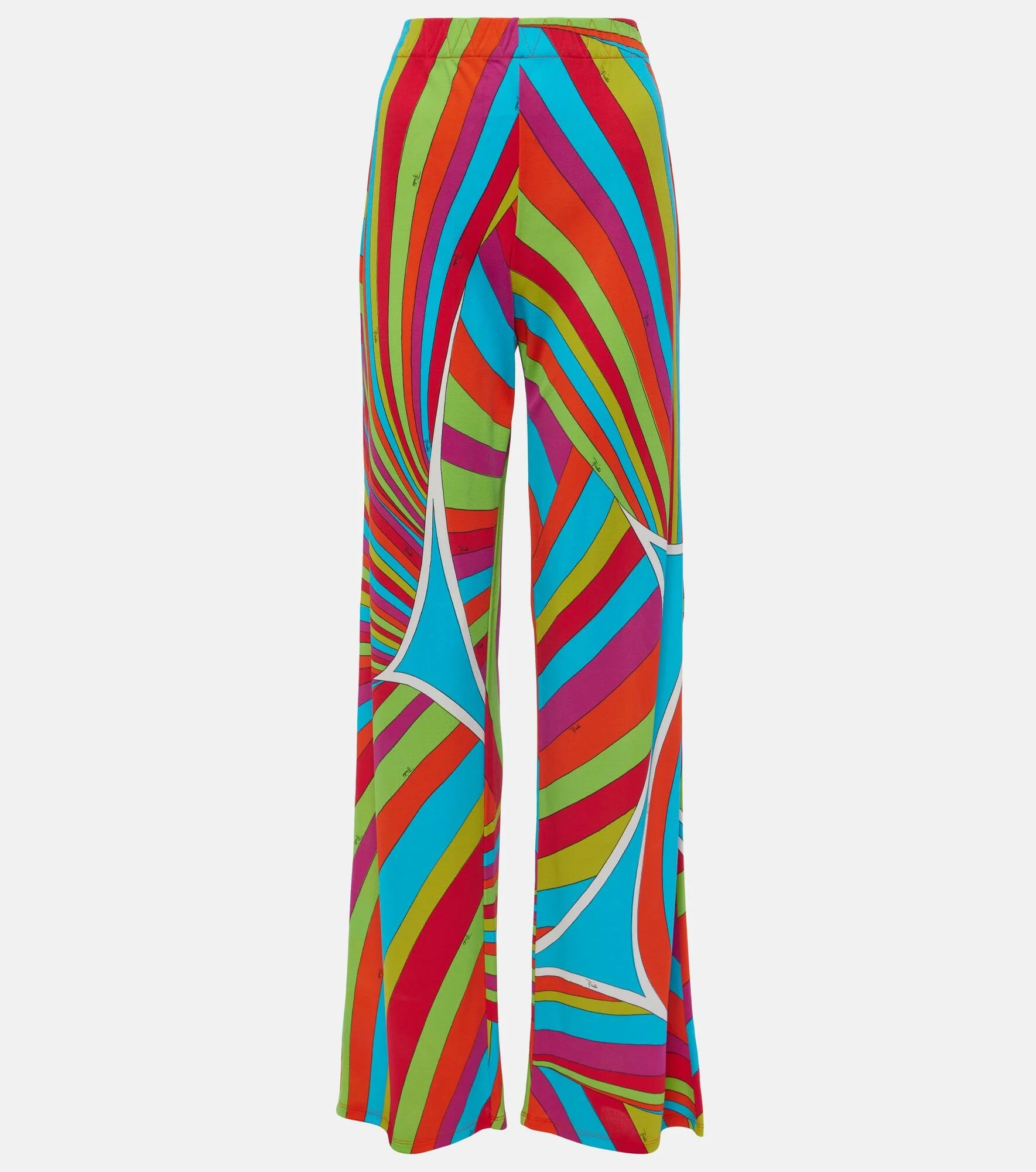 Iride printed straight pants - 1