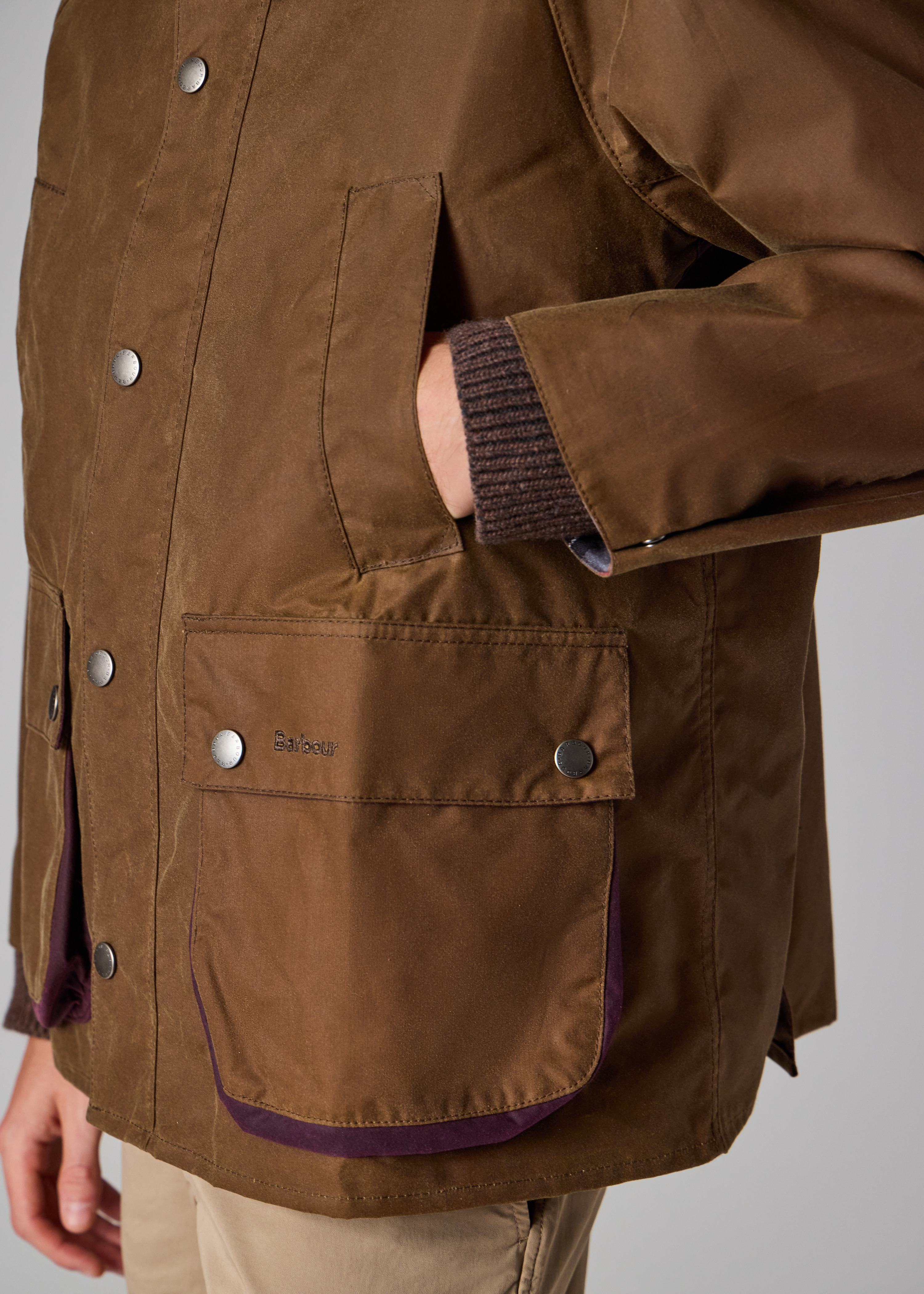Paul Smith loves Barbour - Tan Oversized Bedale Wax Jacket - 13