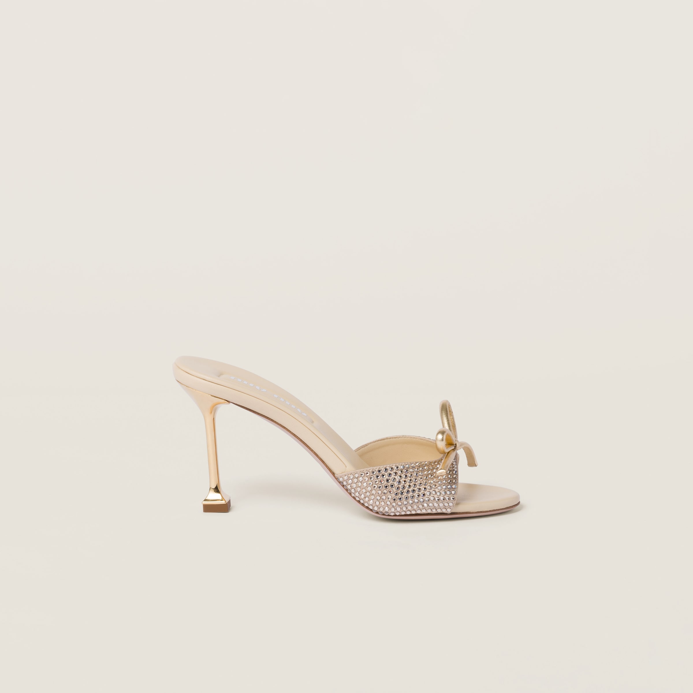 サンダル・ミュール MiuMiu | Satin sandals 5XX630_2AWL_F0036_F_085 Miu Miu Satin sandals | REVERSIBLE