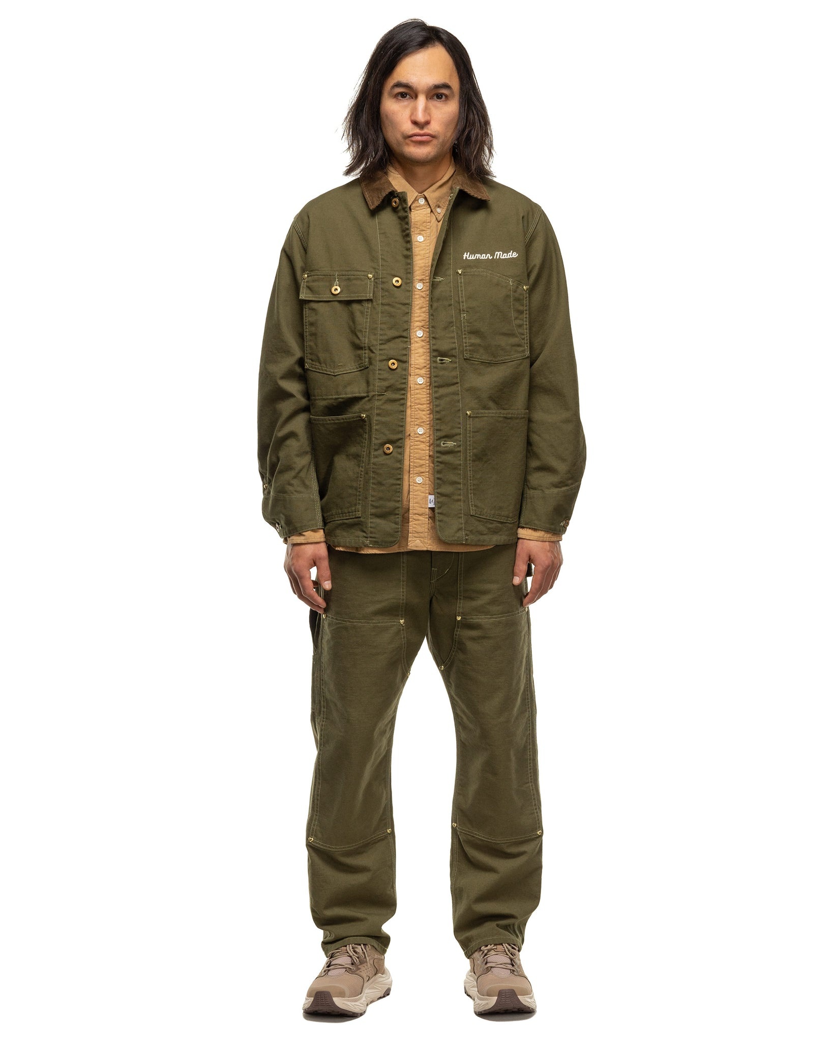 Human Made Duck Painter Pants Olive Drab | REVERSIBLE
