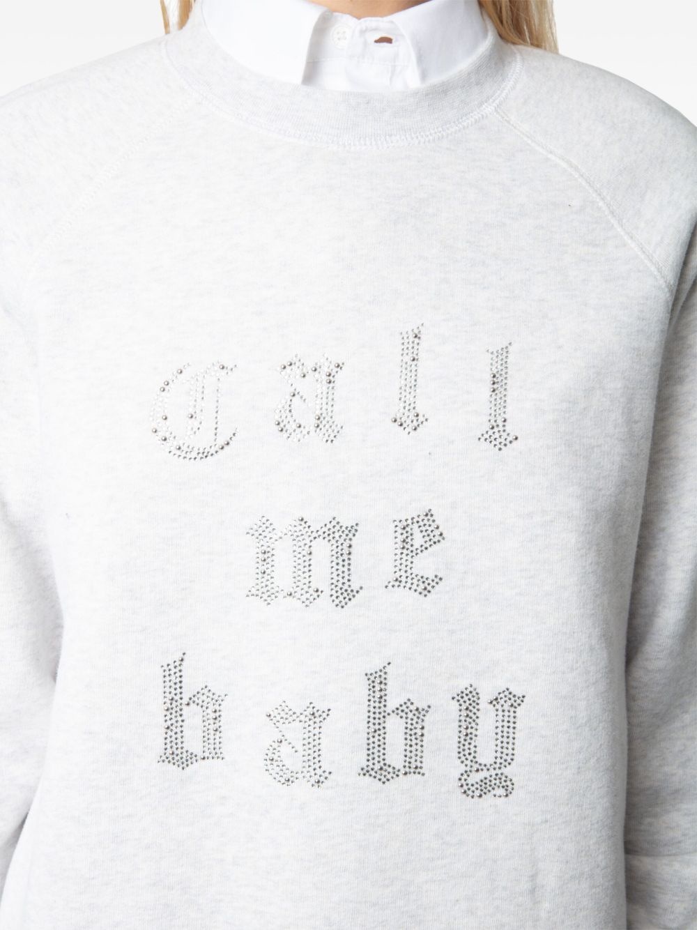 rhinestone-embellished sweatshirt - 7
