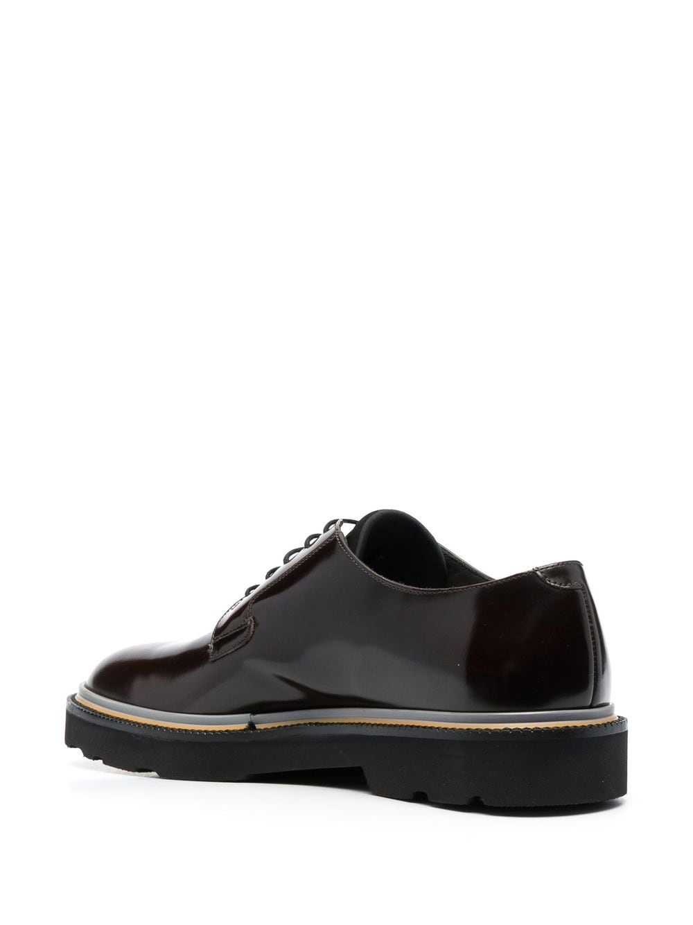 polished-effect derby shoes - 3