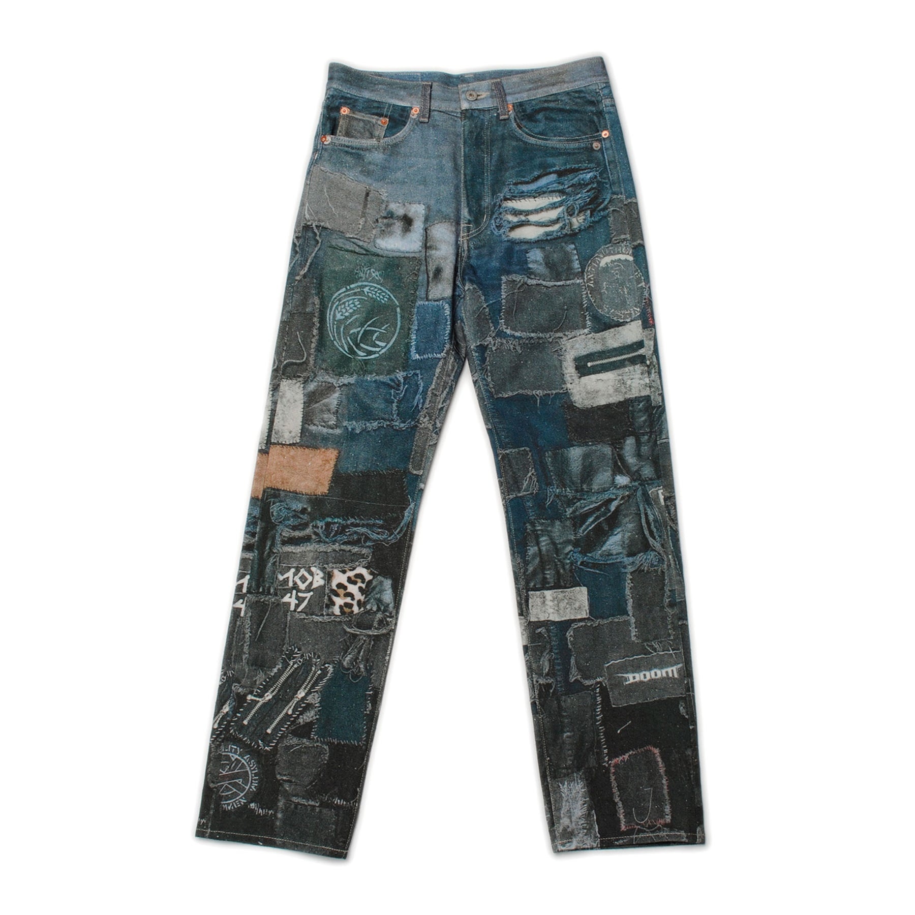 PHOTO PRINT PANTS / BLK - 1