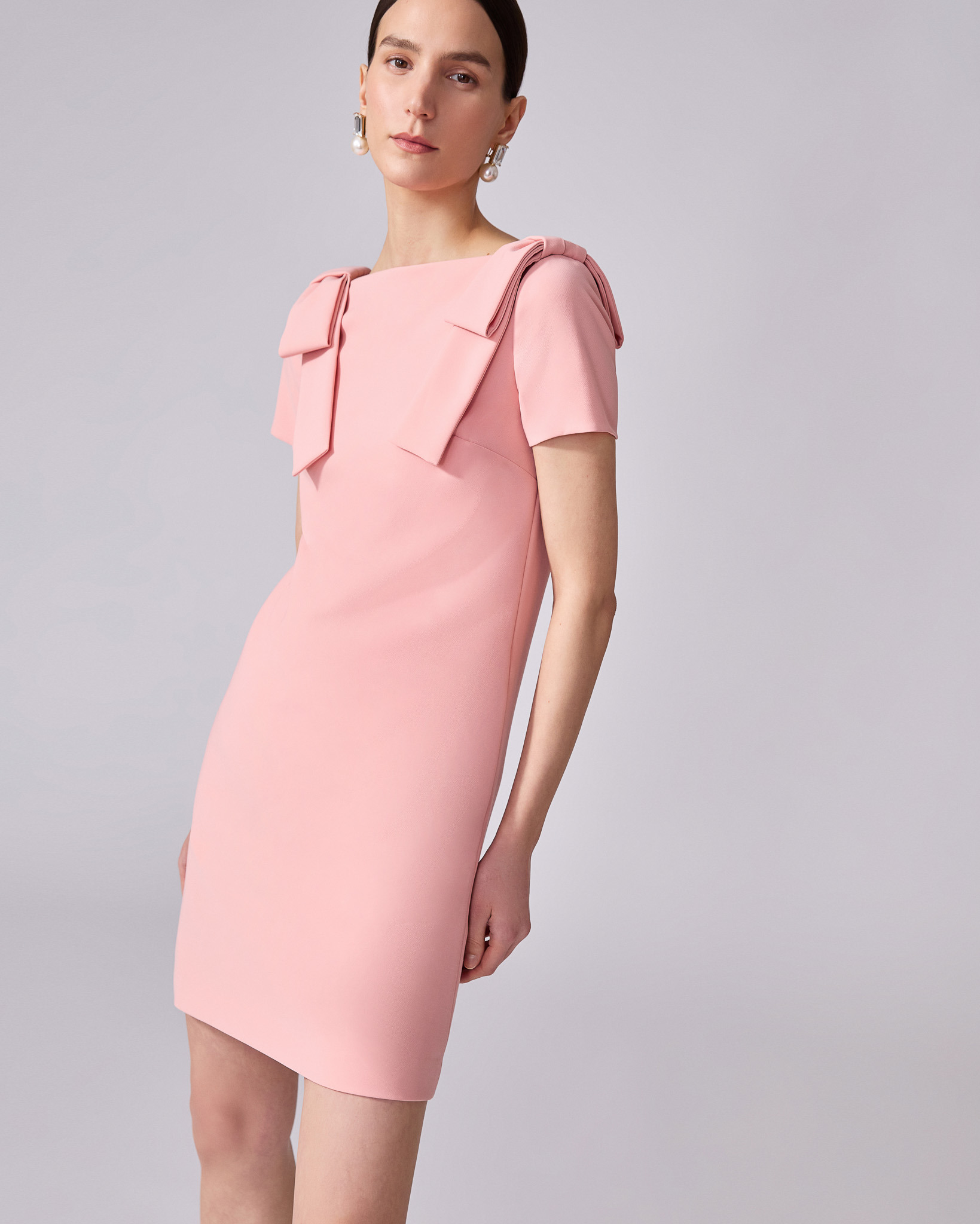 Shift Dress With Bows - 4