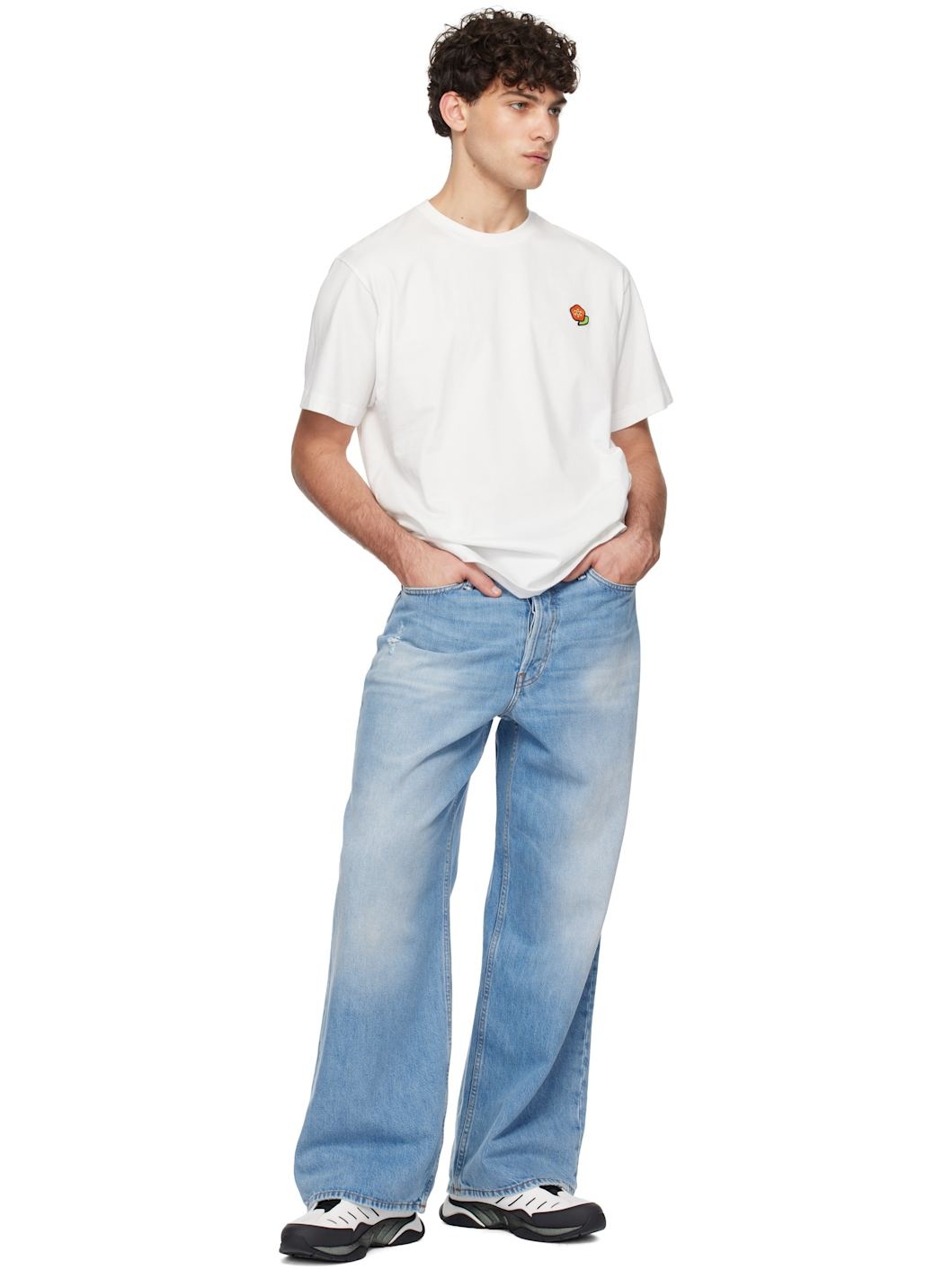Off-White Kenzo Paris Pop Embroidered T-shirt - 4