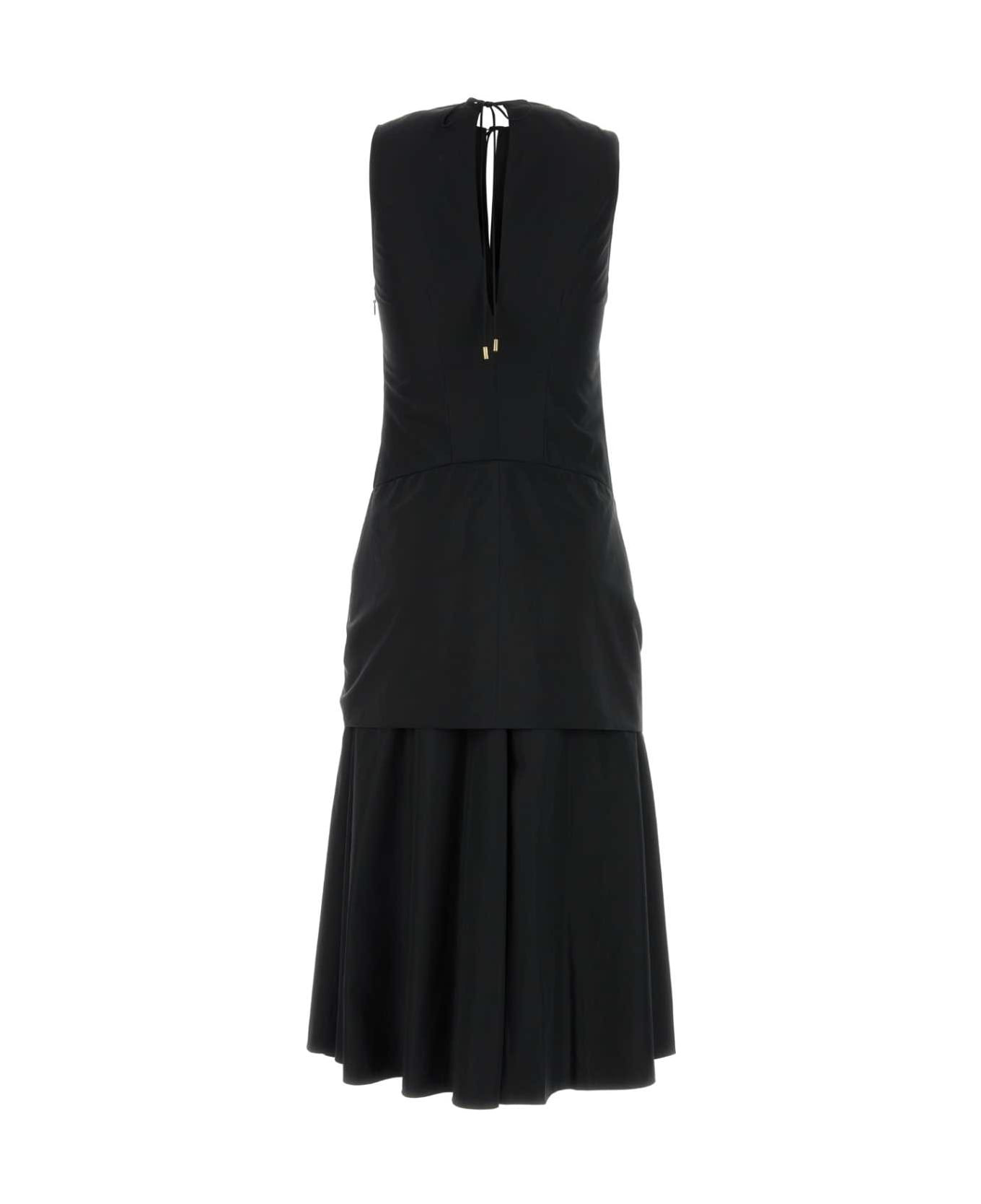 Black Poplin Dress - 2