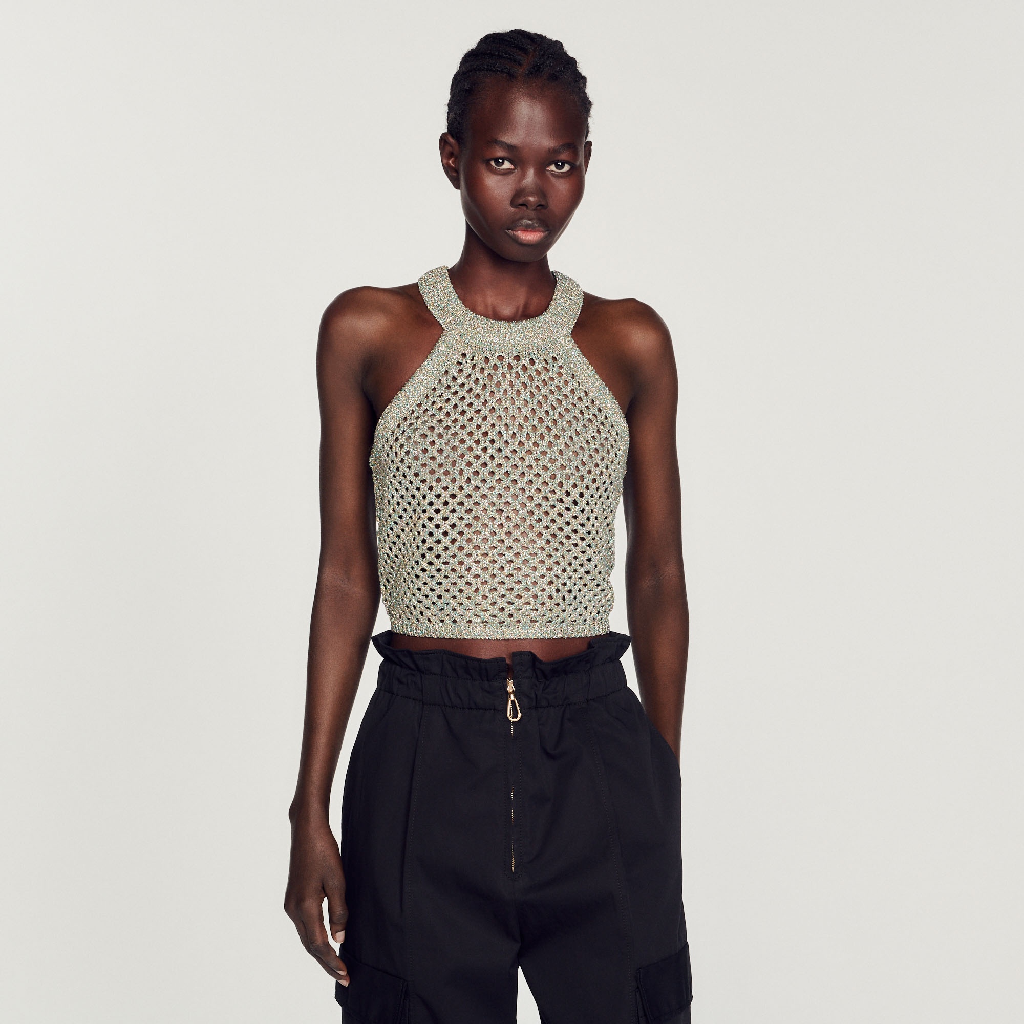 Cropped crochet top - 5