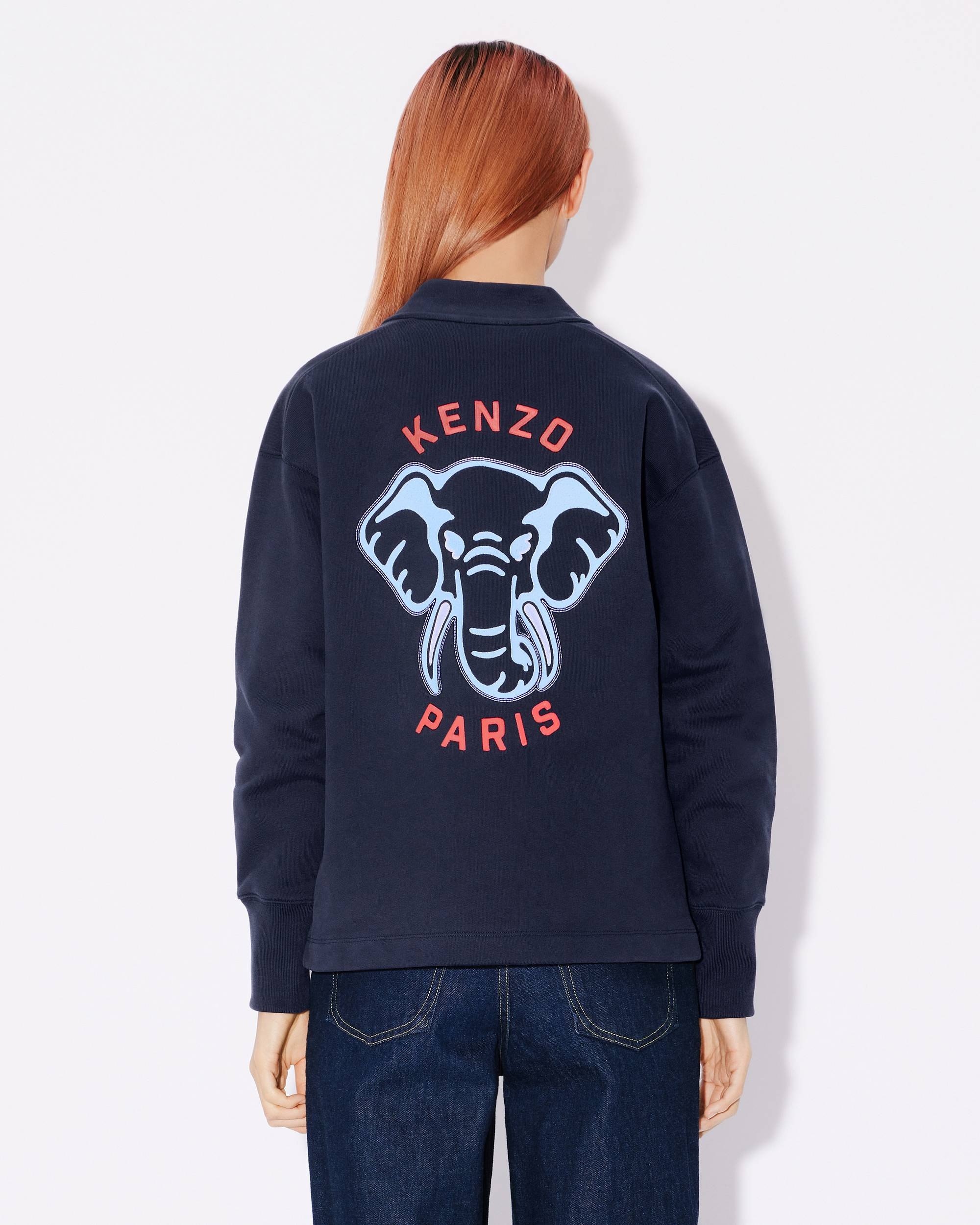 'KENZO Elephant' embroidered sweatshirt cardigan - 4