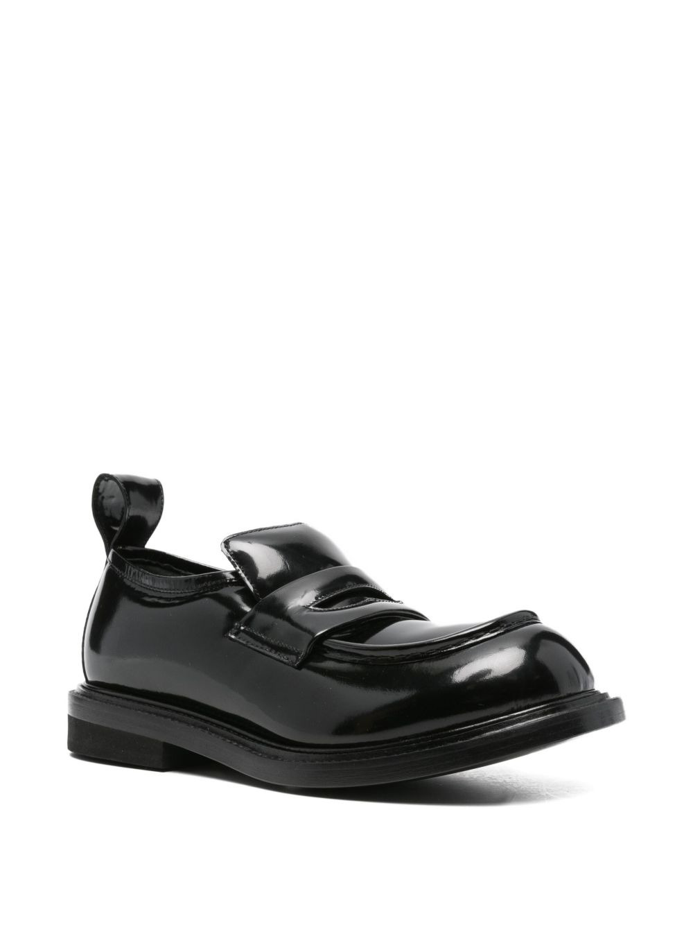 penny-slot leather loafers - 2