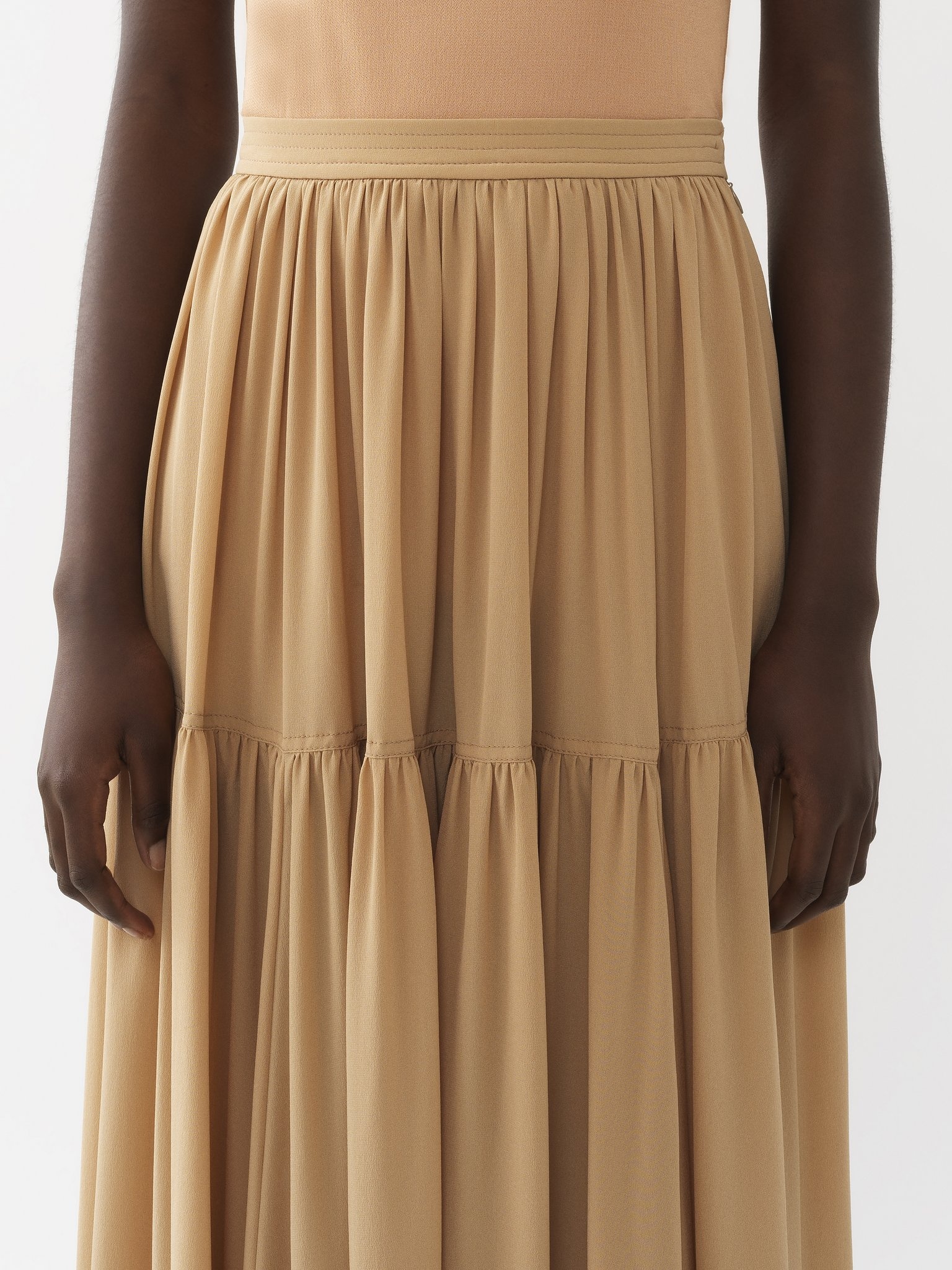 TIERED MAXI SKIRT - 5