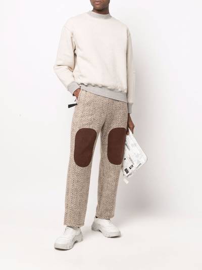 Kapital fleece herringbone-pattern trousers outlook