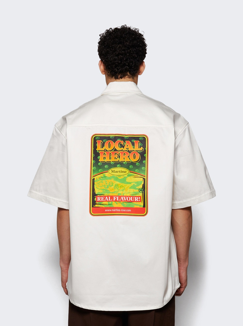 Short Sleeve Overshirt Off White - 4