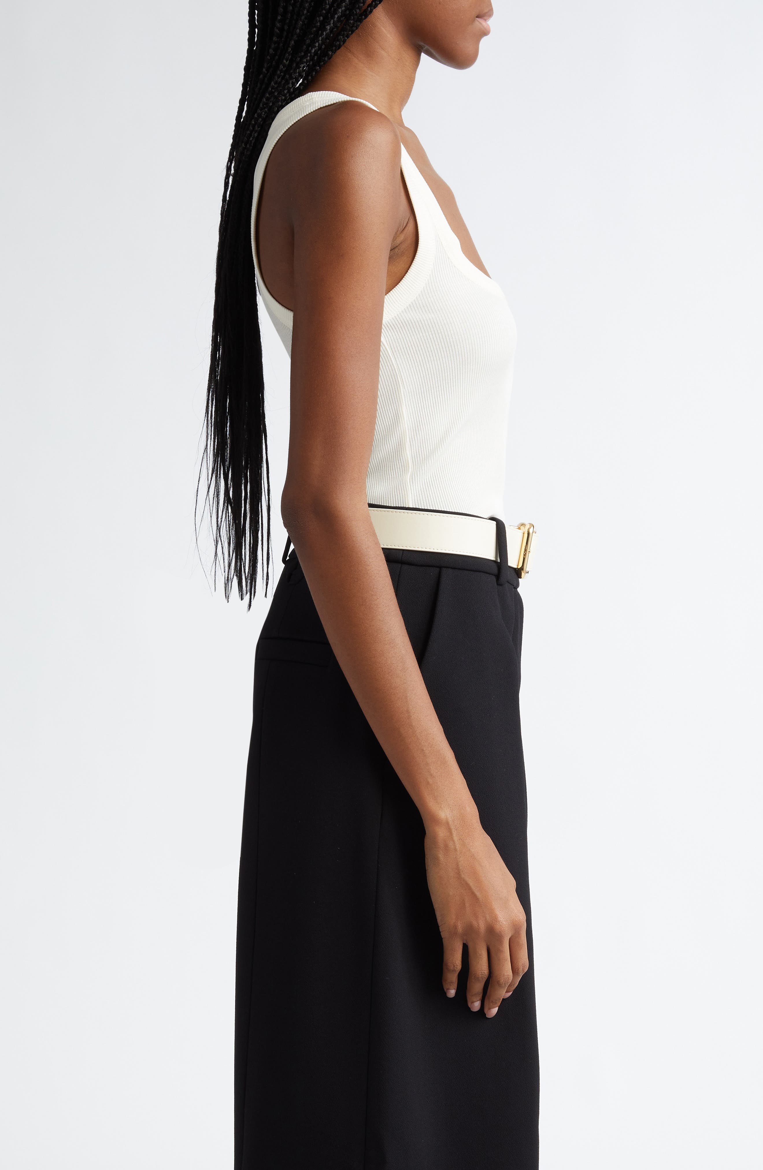 Le Body Gros Grain Rib Cotton Bodysuit - 4