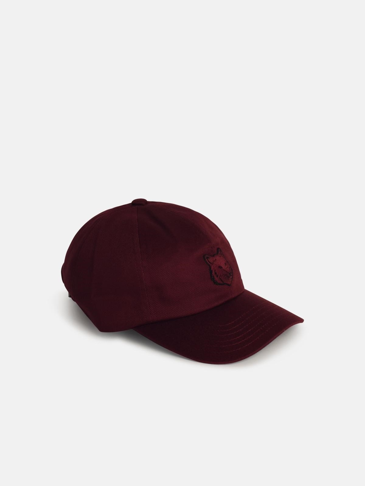 BOLD FOX' BURGUNDY COTTON CAP - 2