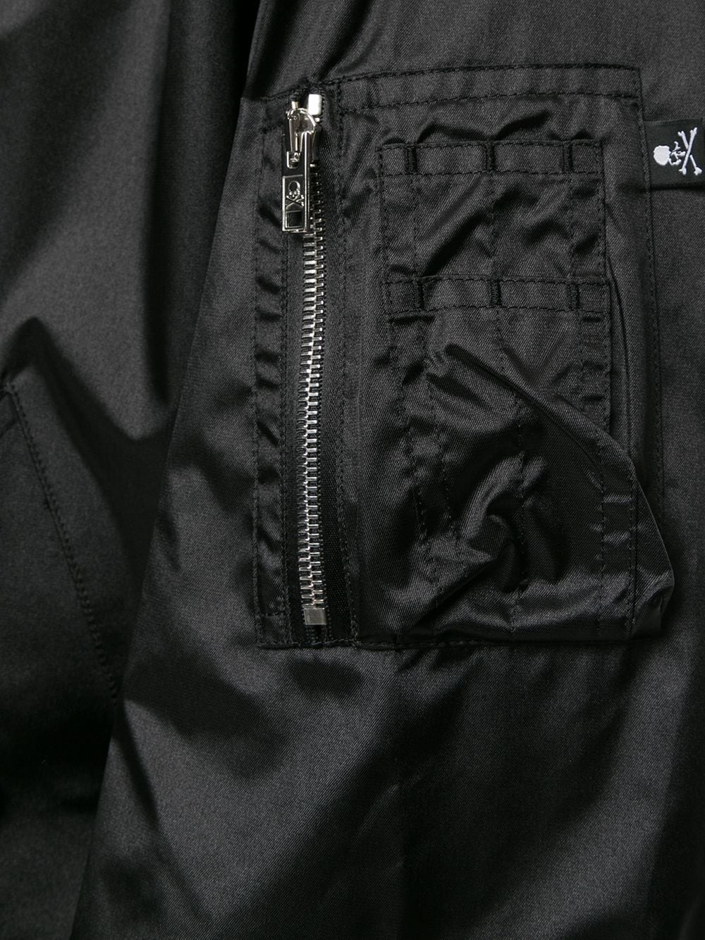 skull detail bomber jacket - 5