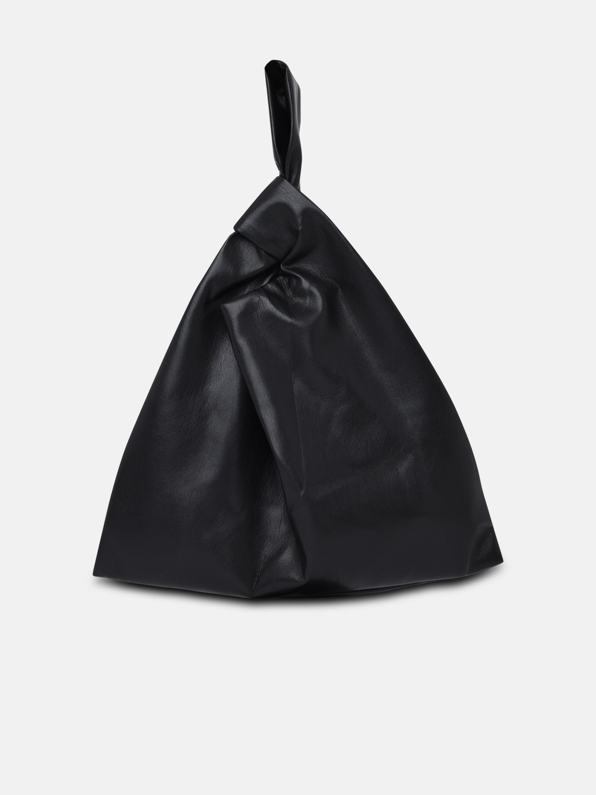 BLACK VEGAN LEATHER JEN BAG - 1