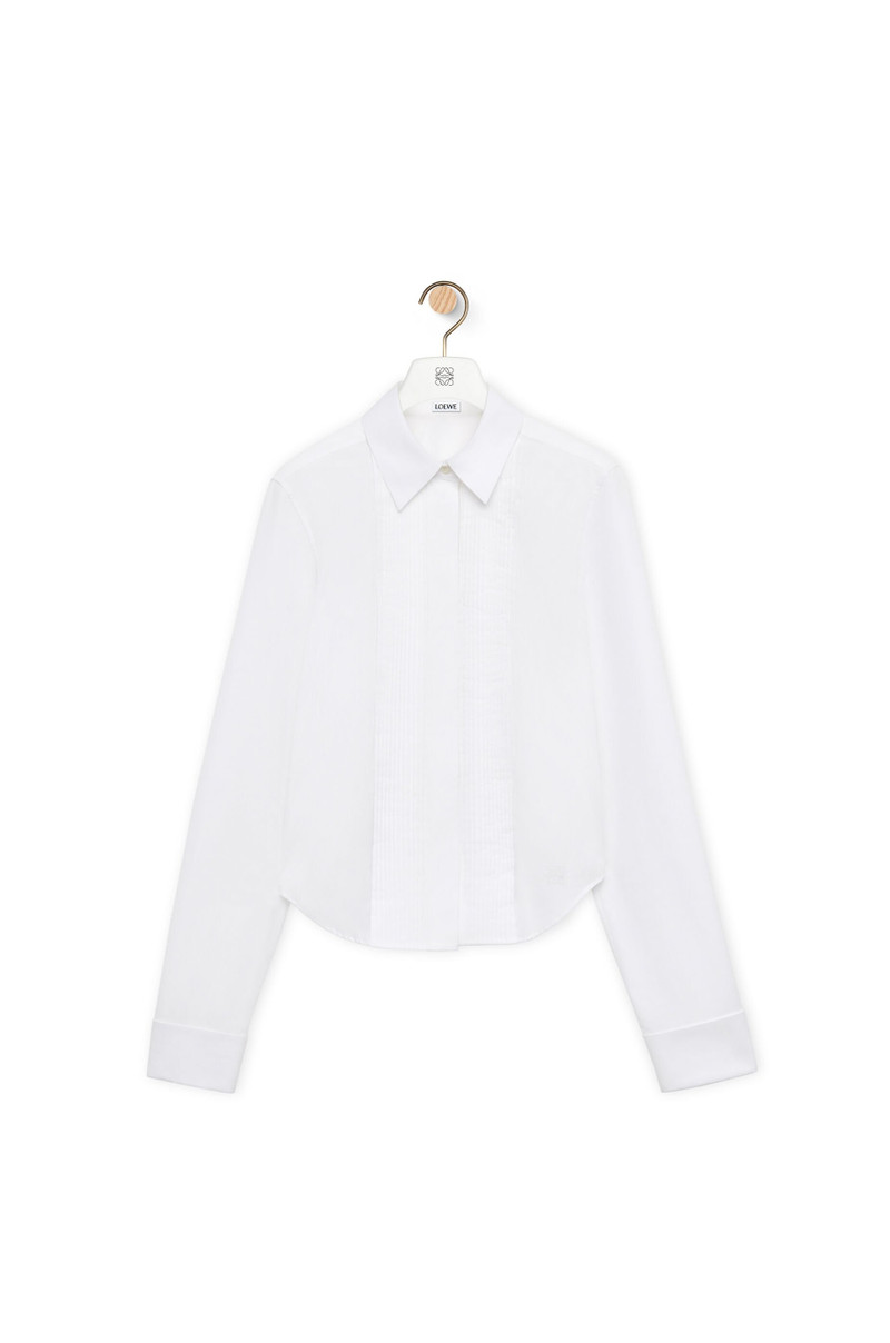 Pleated shirt in cotton 1